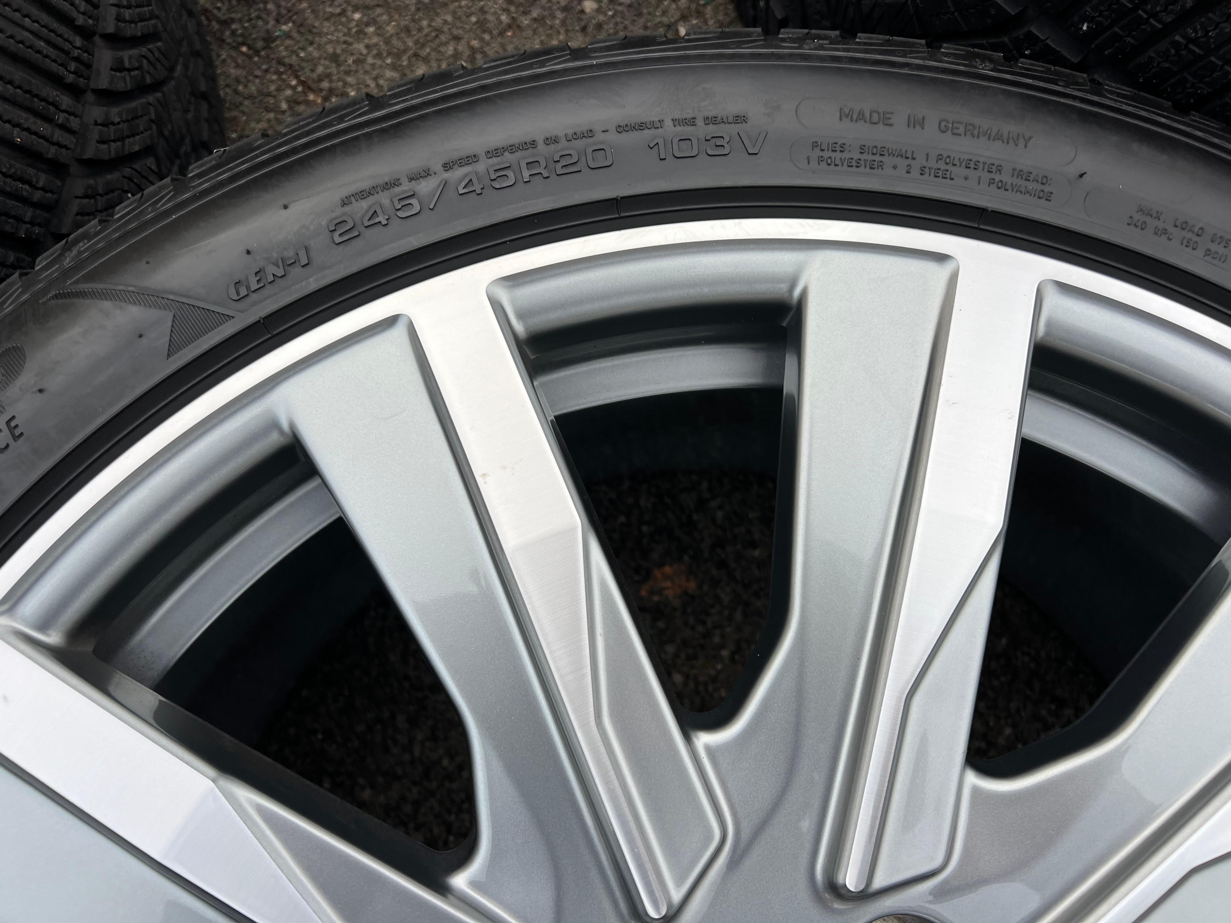 4 ORIGINAL 20" ALU WINTERRÄDER PORSCHE TAYCAN TEQUIPMENT RDKS FREIHAUS