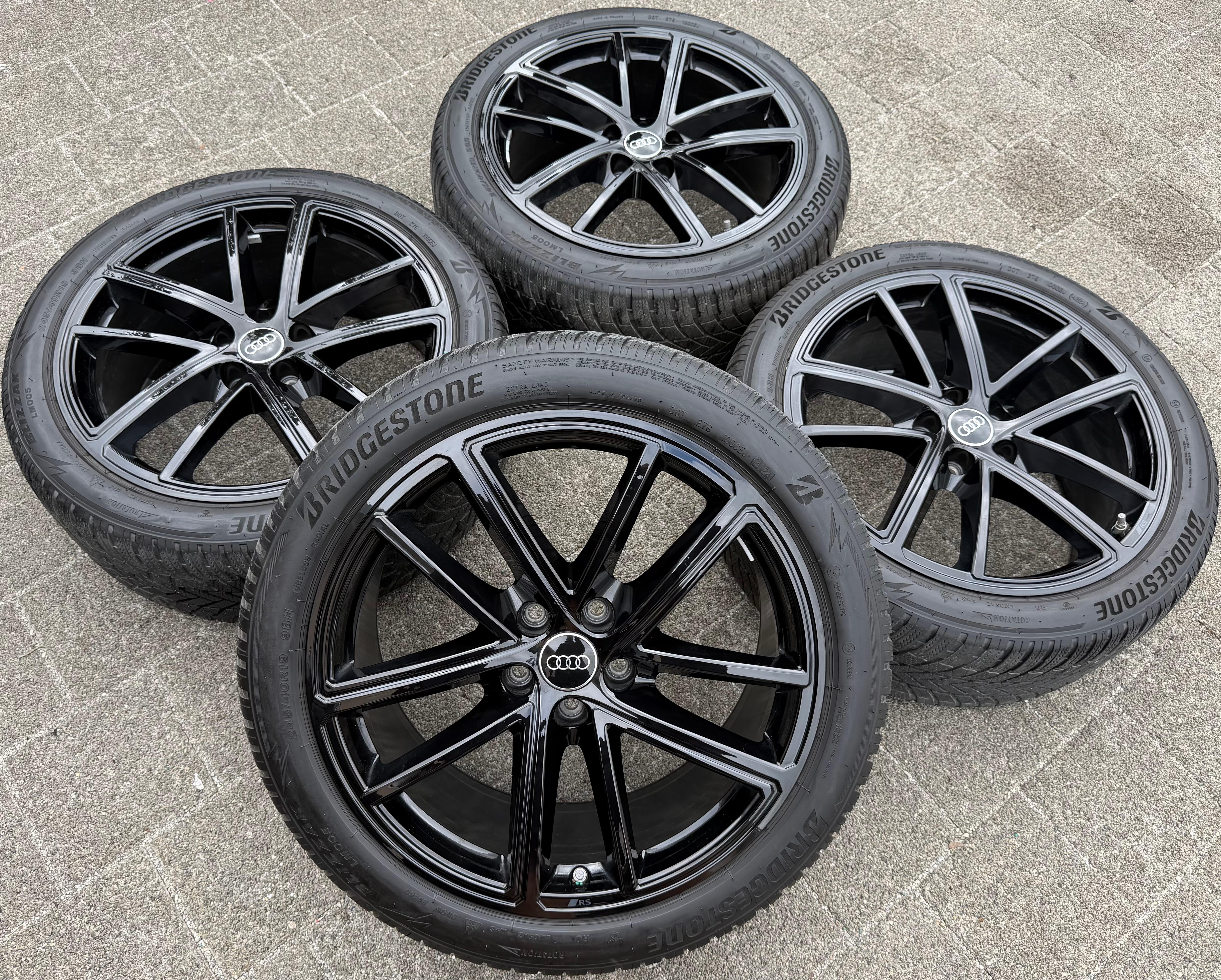4 ORIGINAL 19" ALU WINTERRÄDER AUDI A5 S5 F2 B10 8B3601025BA 245/40R19 98H 2024
