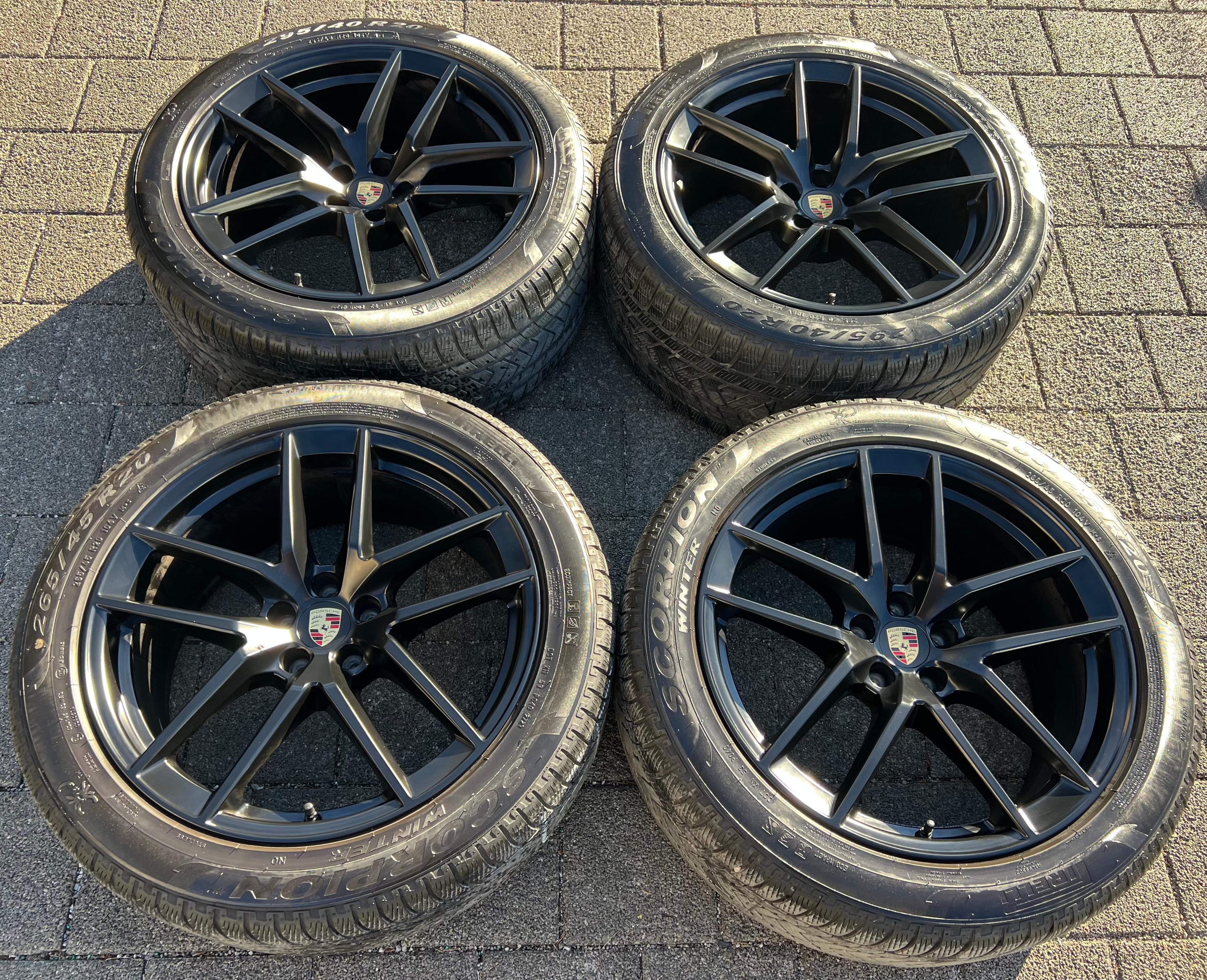 4 ORIGINAL 20" ALU WINTERRÄDER PORSCHE MACAN 265/45R20 104V 295/40R20 106V RDKS
