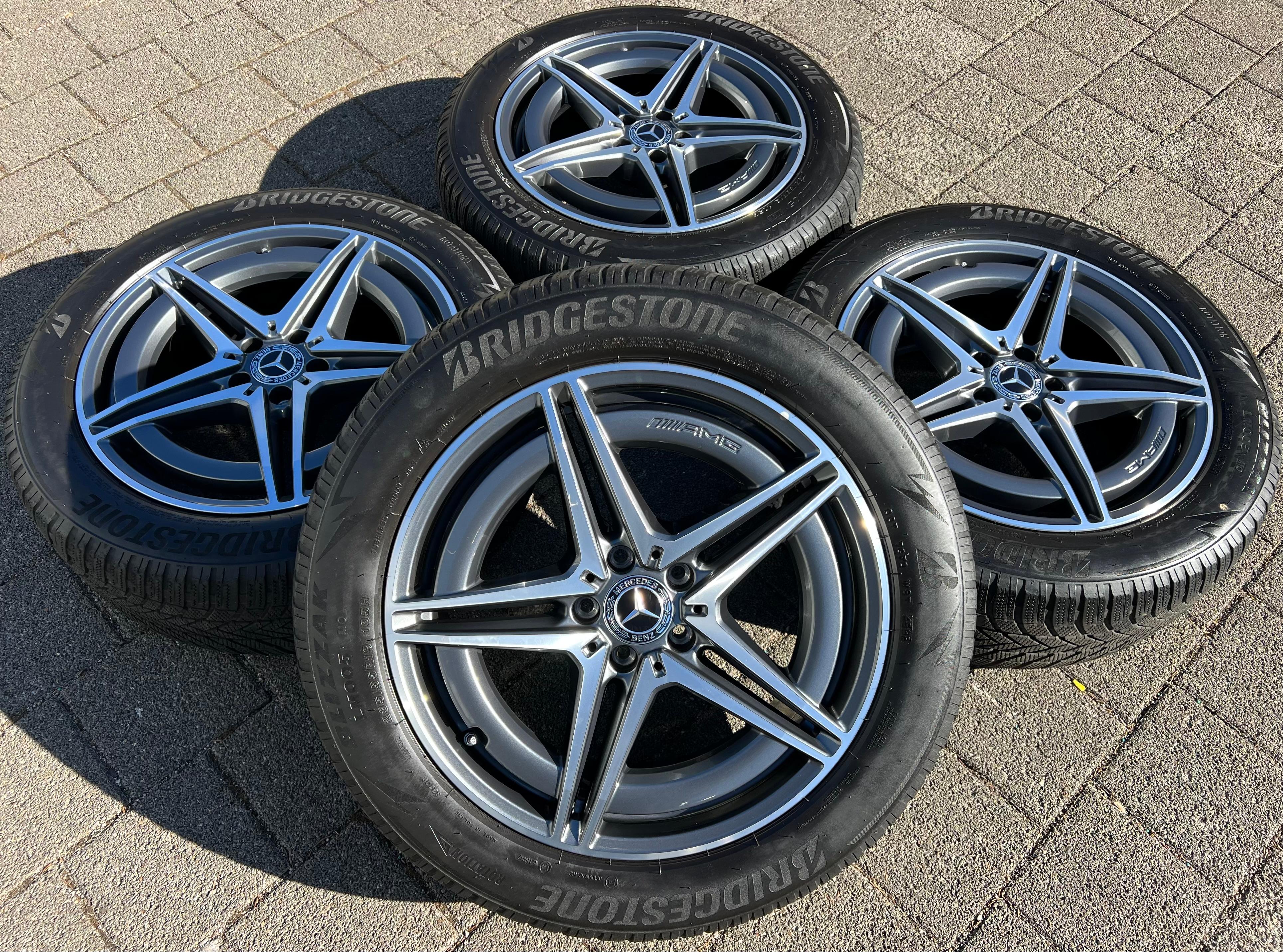 4 RUOTE ORIGINALI IN ALLUMINIO 19" MERCEDES EQC N293 A2934010700 8x19 ET34 FREIHAUS