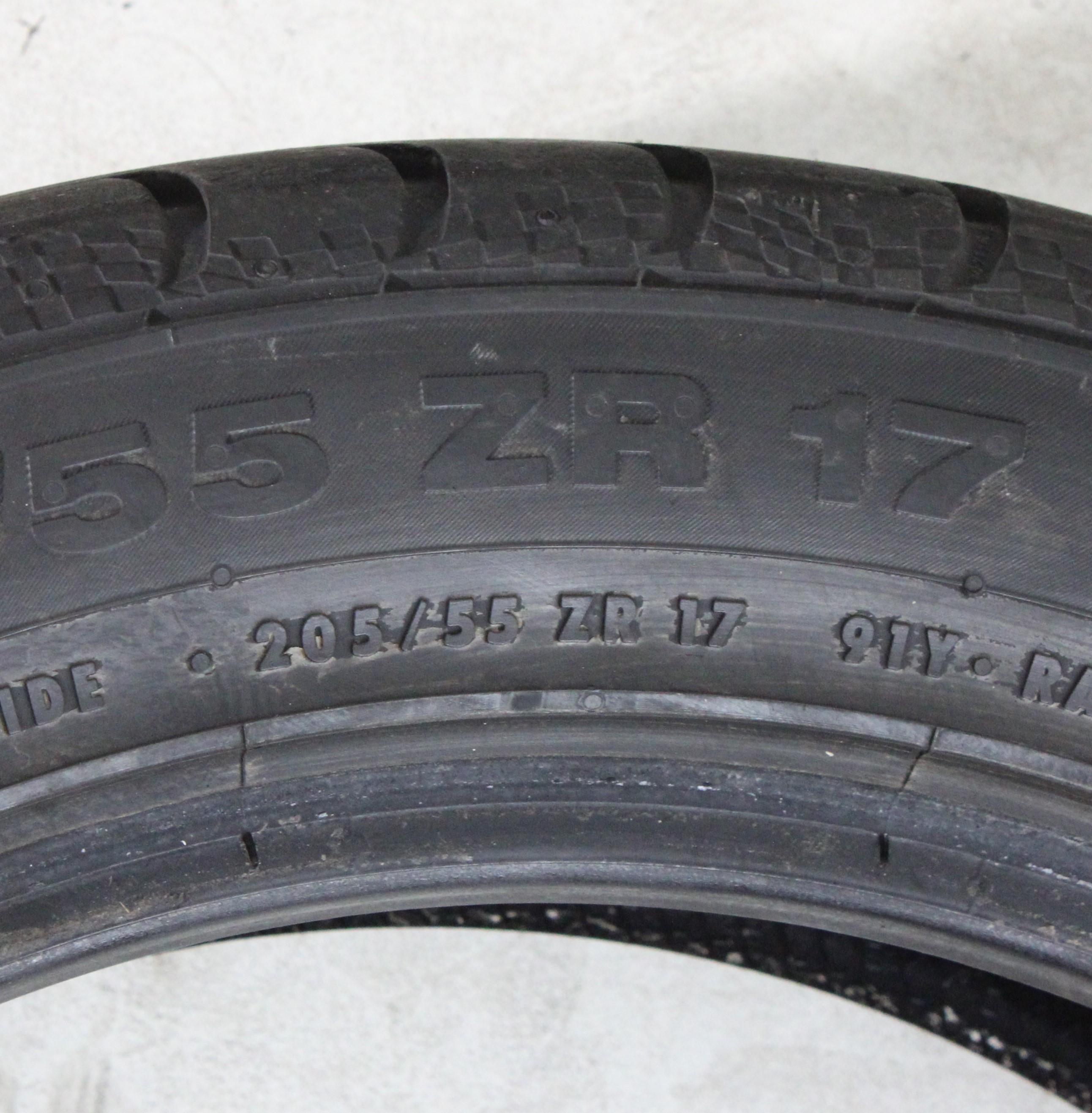 2 x 205/55R17 91Y Sommerreifen Continental Sport Contact 3 N2 6,5mm 2013