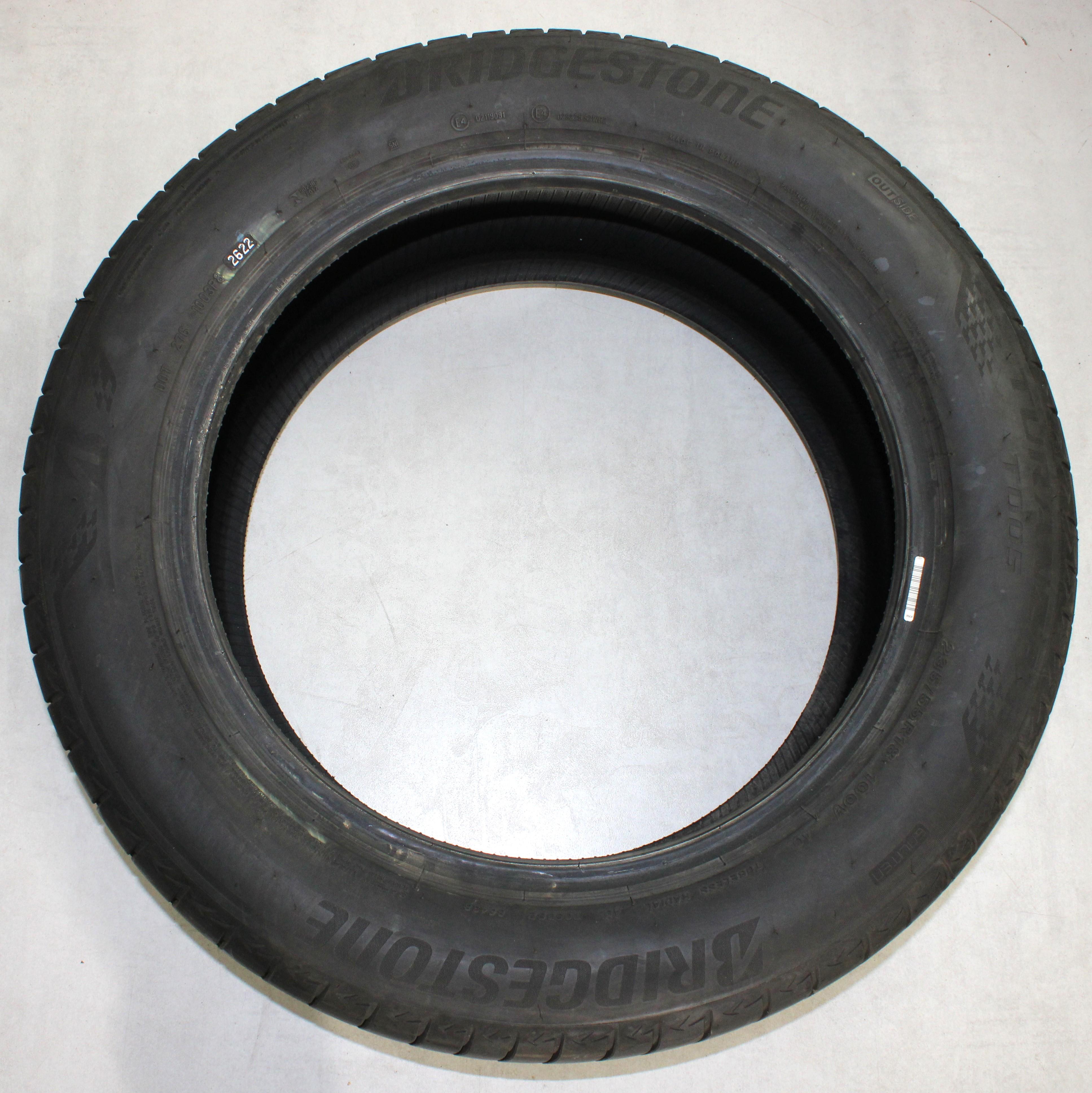 4 x 235/55R18 100V Sommerreifen Bridgestone Turanza T005 AO 6-6,5mm 2022