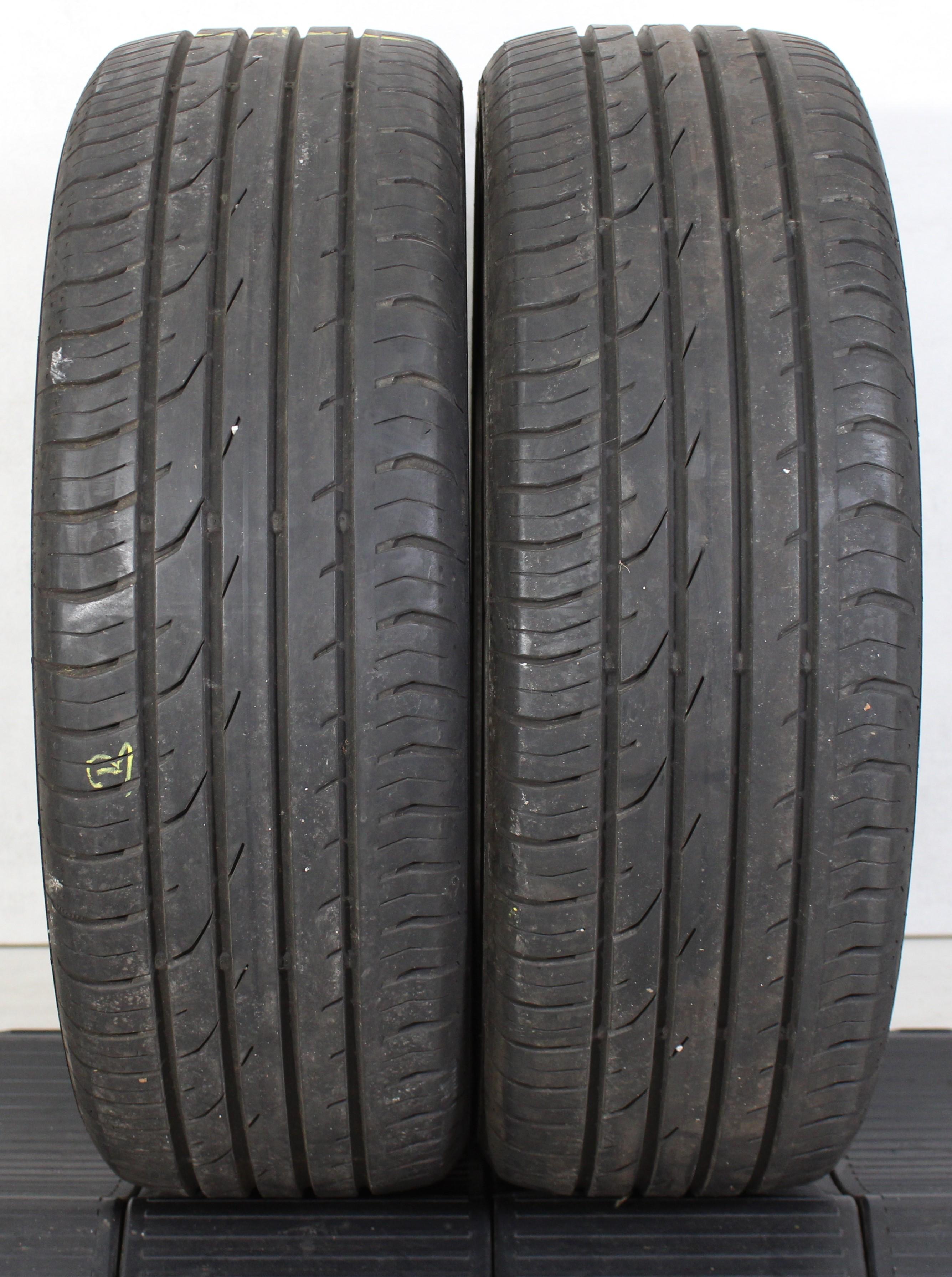 2 x 205/55R17 91V neumáticos de verano Continental Premium Contact 2 6-6,5mm 2014 *