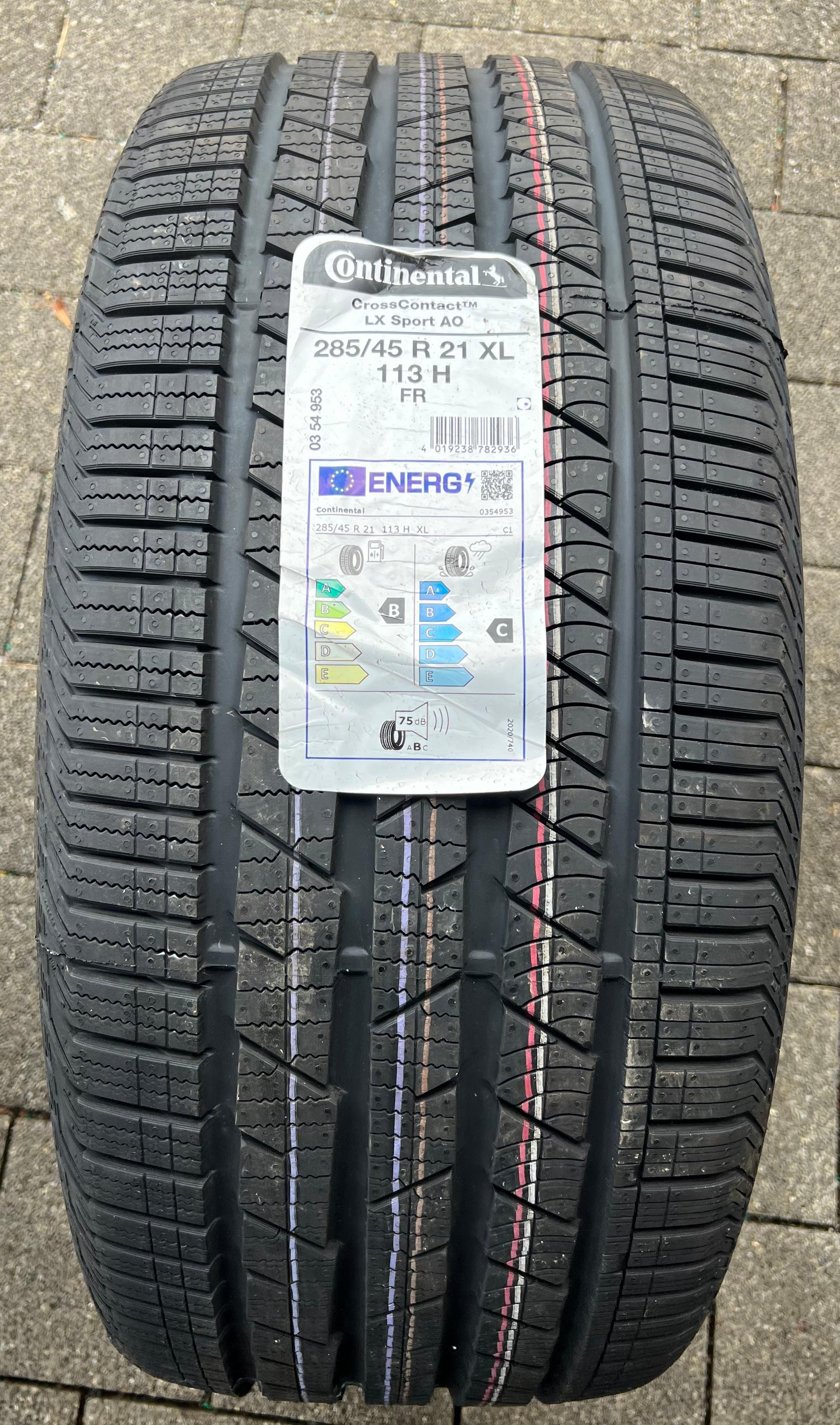 1 x 285/45R21 113H Sommerreifen Continental Cross Contact LX Sport AO NEU 2022