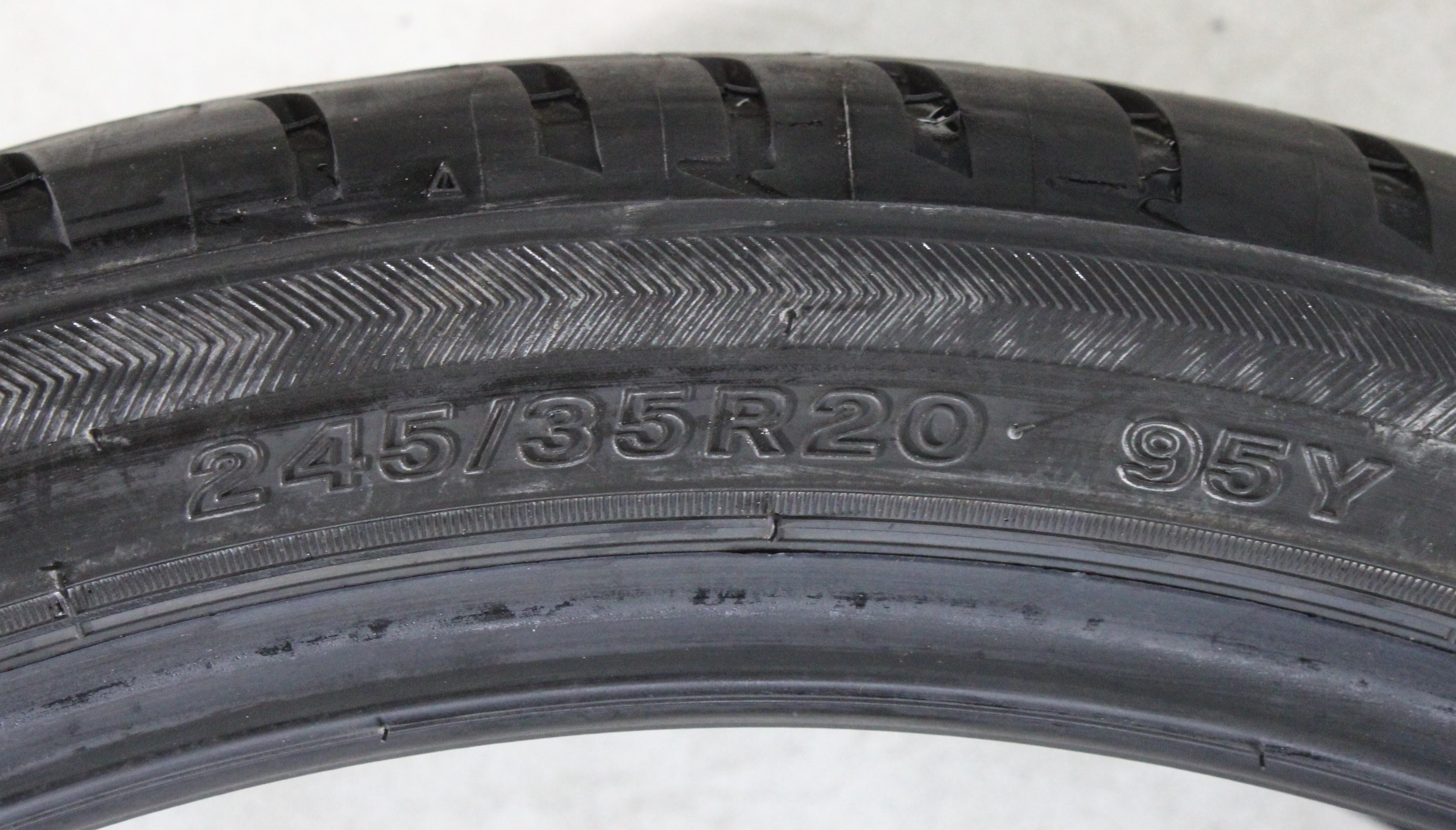2 x 245/35R20 95Y Sommerreifen Bridgestone Potenza S001 8mm 2018