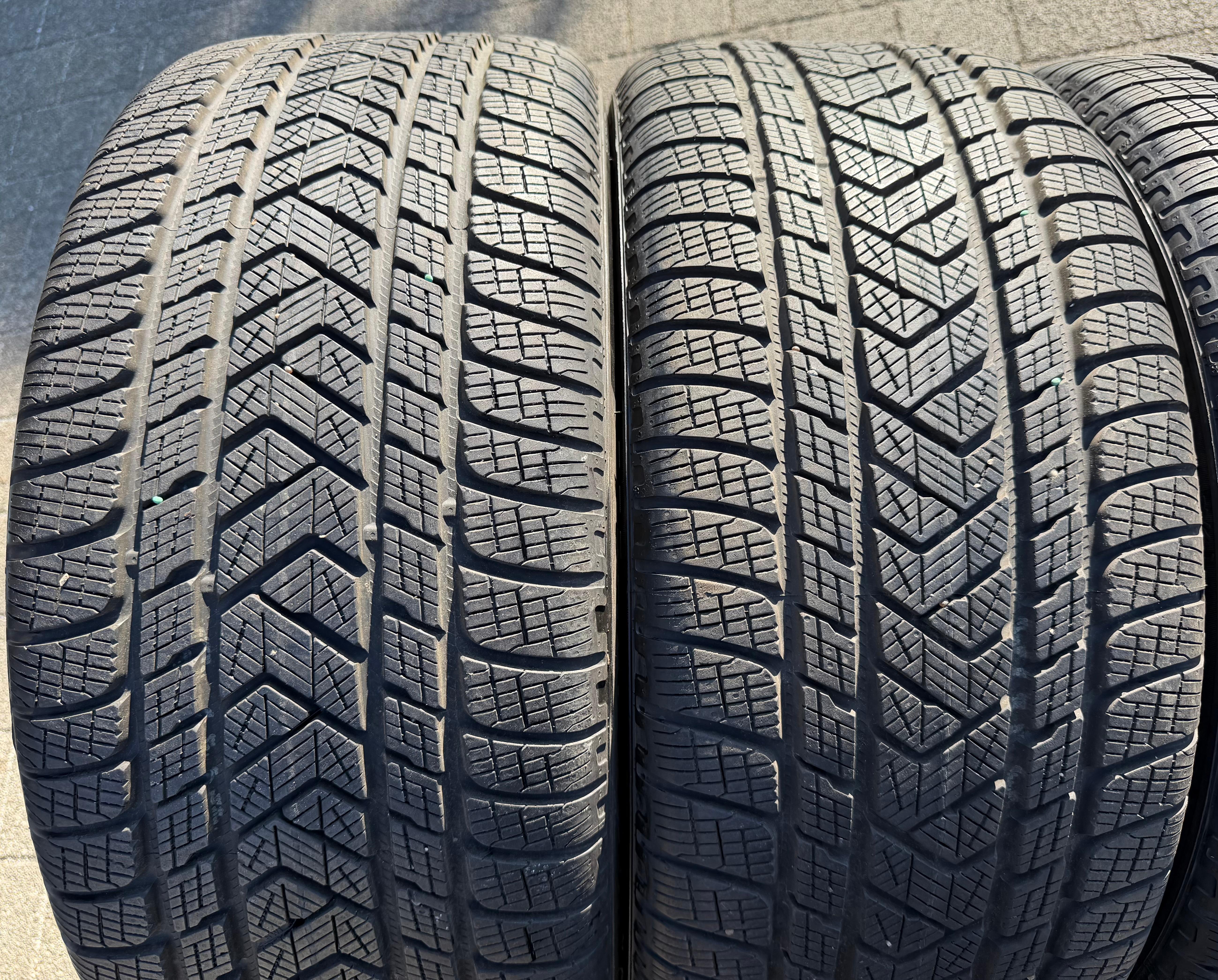 4 originele 21" lichtmetalen winterwielen Porsche Cayenne 9YA Pirelli TPMS 9Y0601025BF 9Y0601025BG