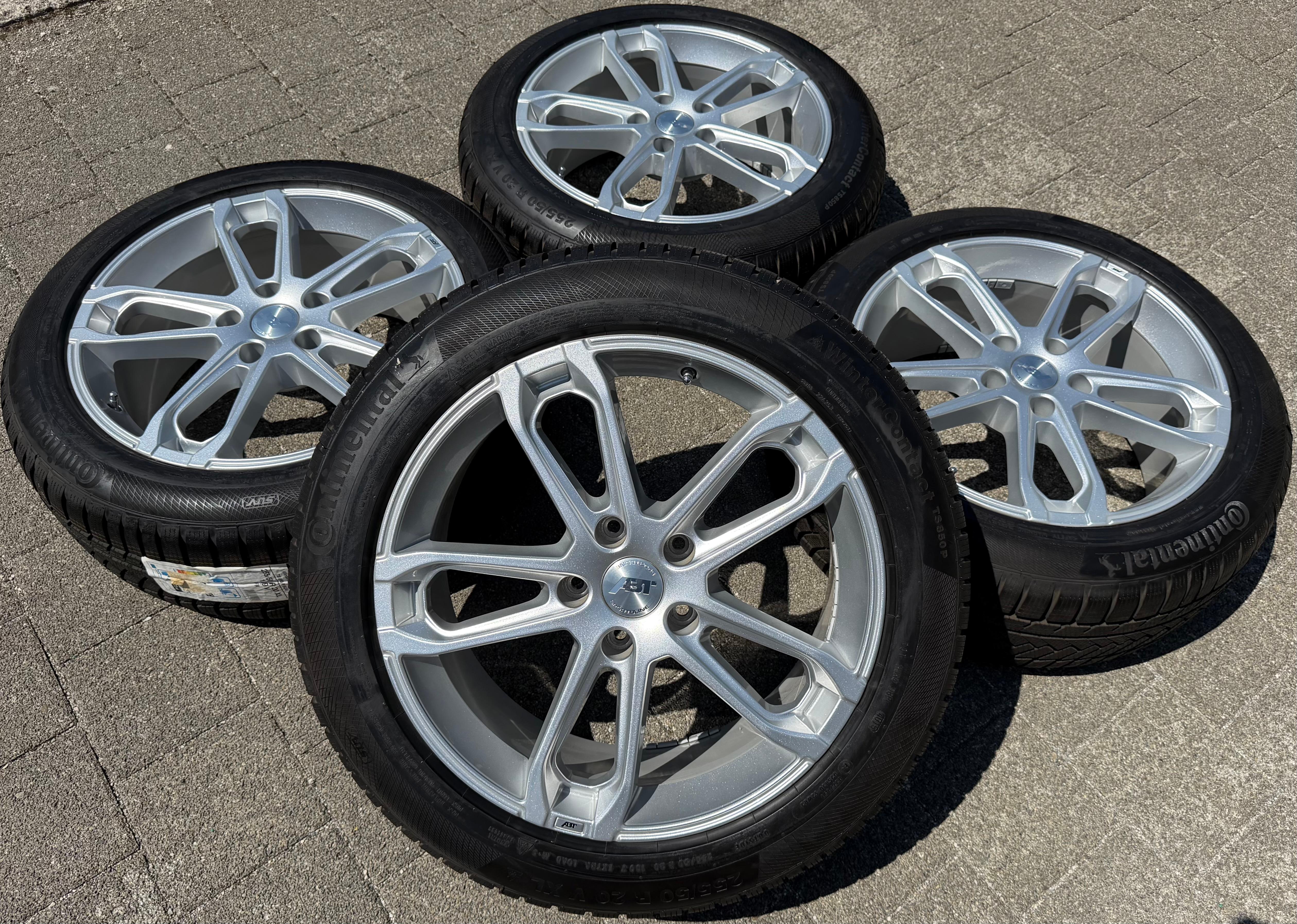 4 ALU 20" WINTERRÄDER AUDI Q7 4L 5x130 255/50R20 109V ABT CONTINENTAL