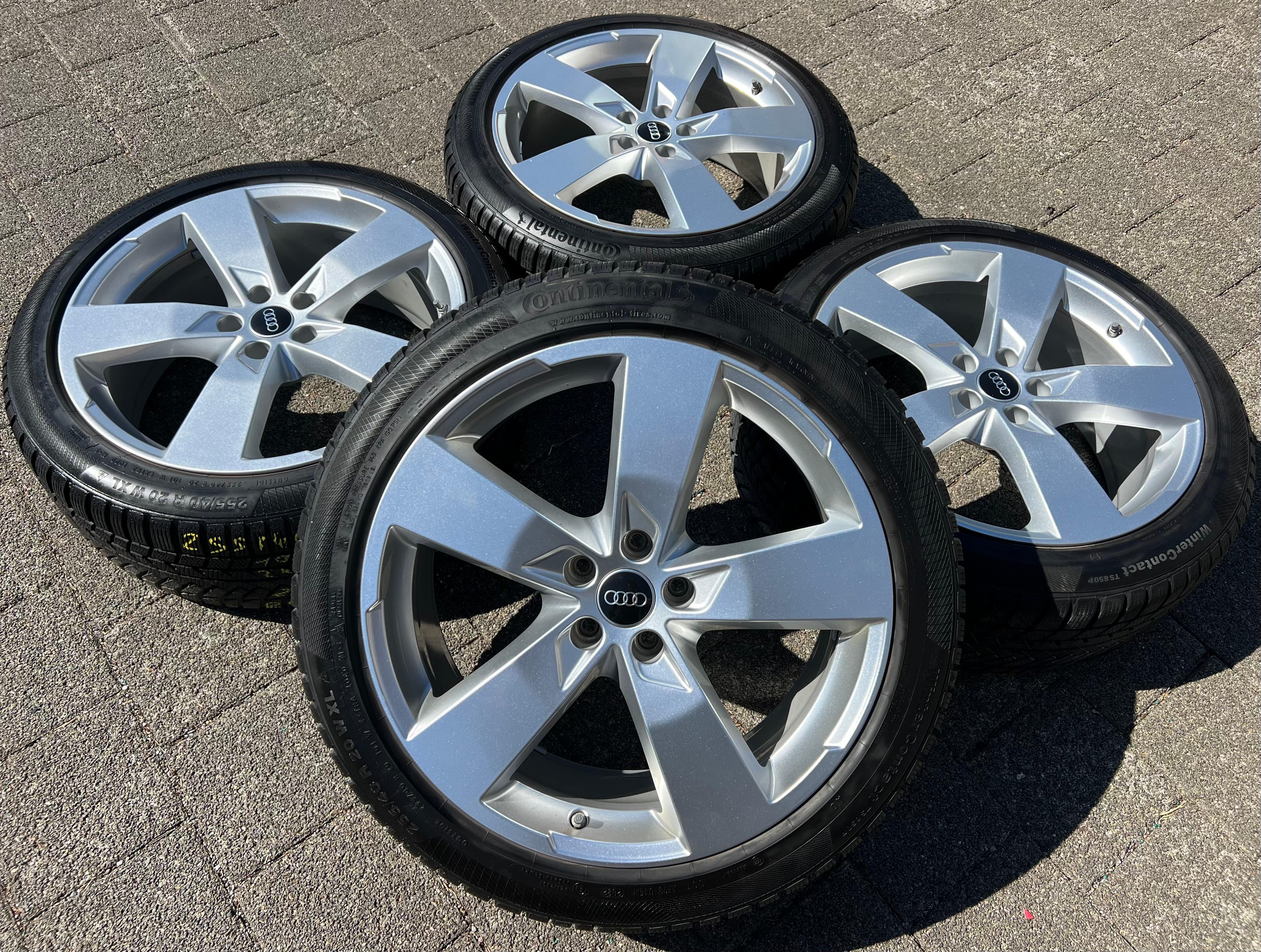4 ORIGINAL 20" ALU WINTERRÄDER AUDI A6 S6 C8 4K0601025K 2022 255/40R20 101W CONTINENTAL