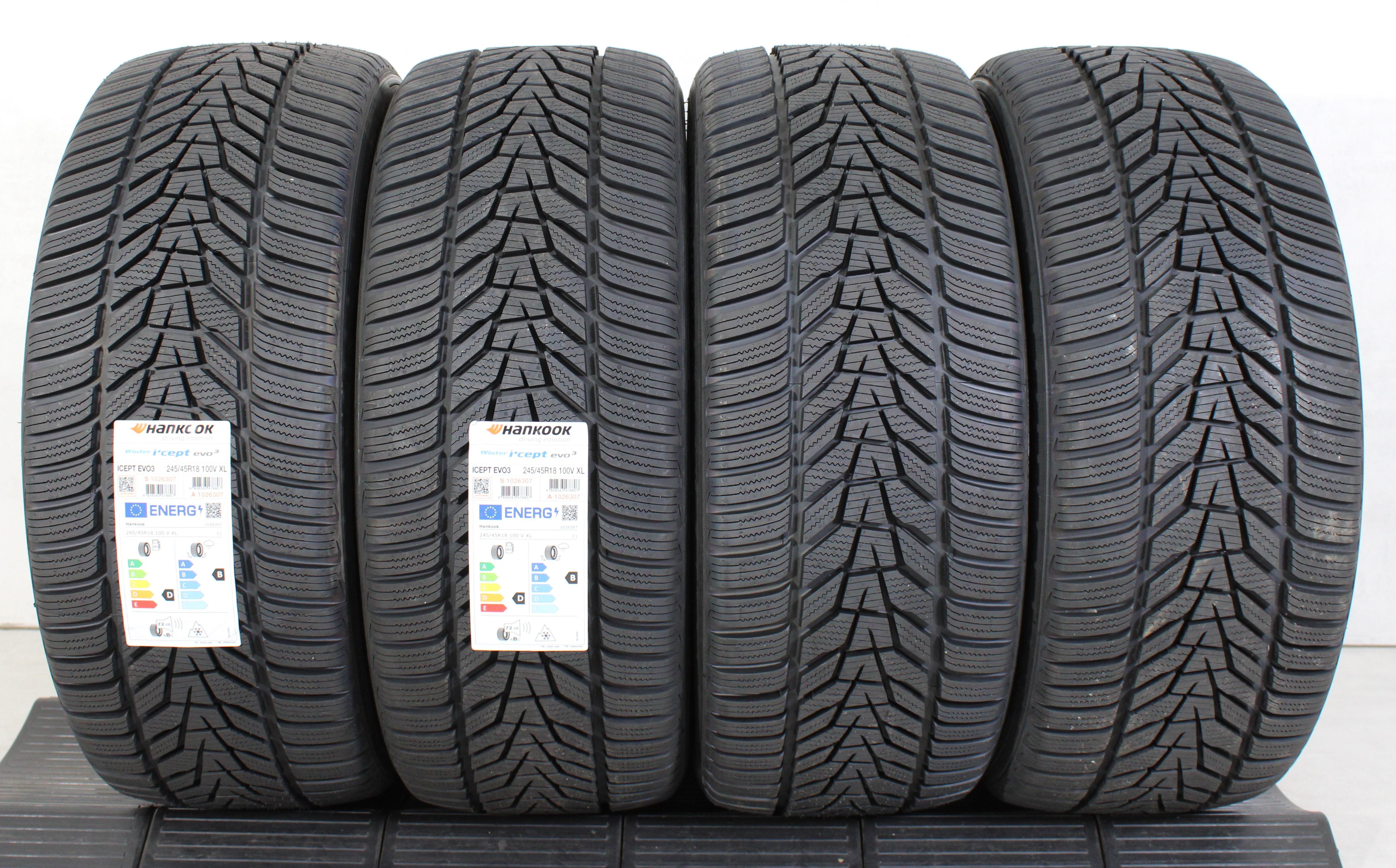 4 x 245/45R18 100V Winterreifen Hankook Winter I*Cept Evo 3 2023