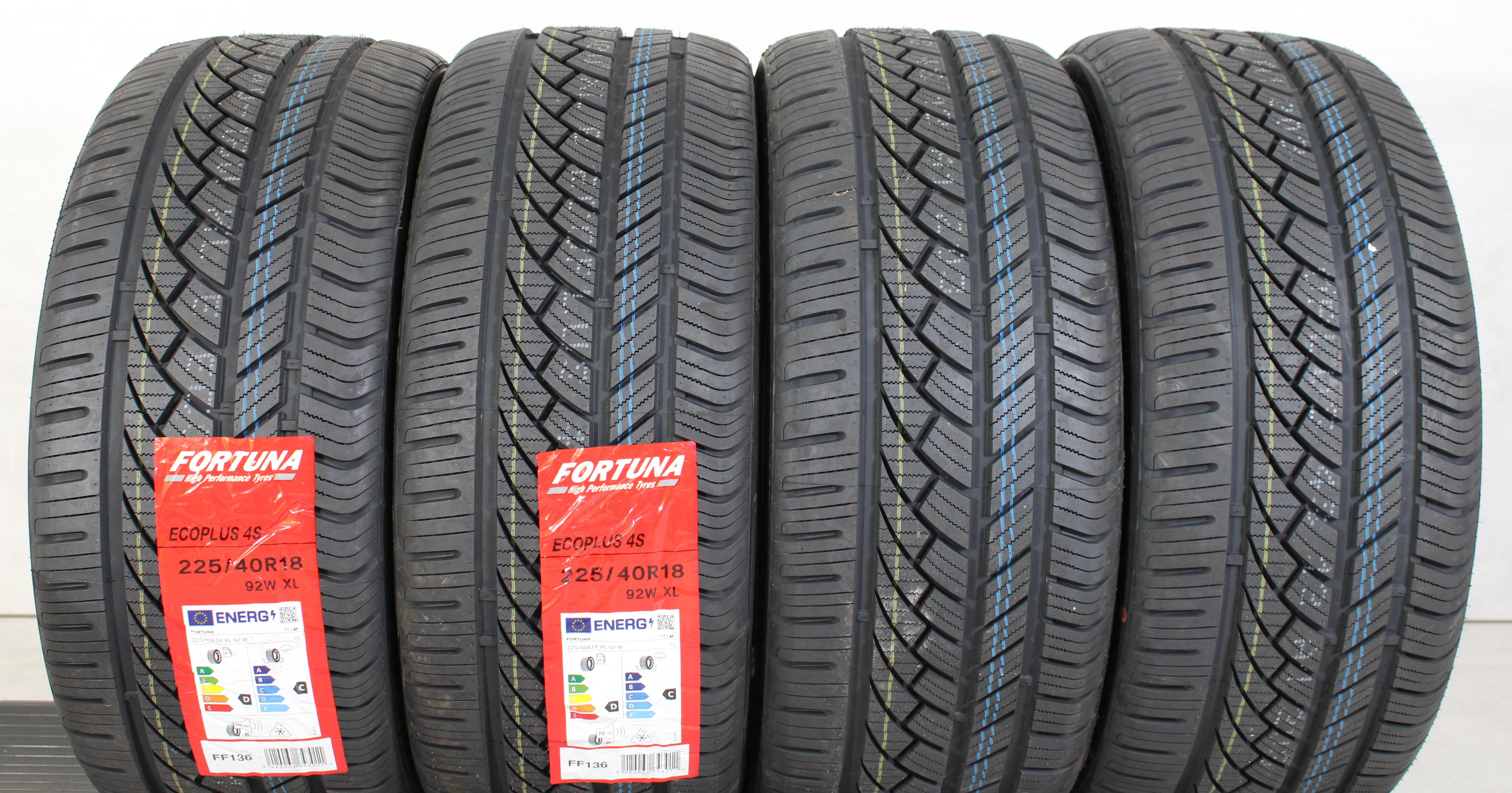 4 x 225/40R18 92W Ganzjahresreifen Fortuna Ecoplus 4S 2023 XL