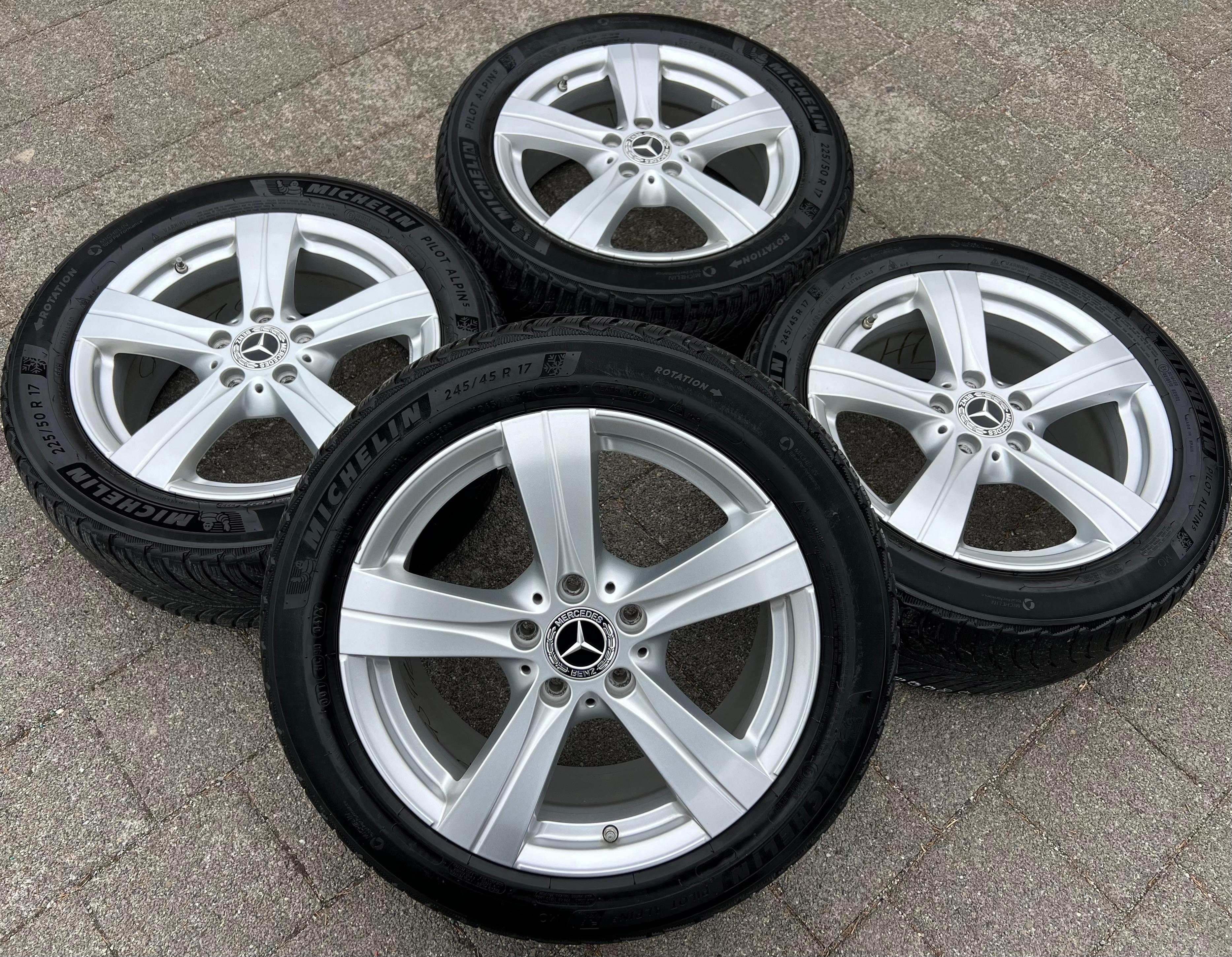 4 ORIGINAL 17" ALUFELGEN MERCEDES C-KLASSE W206 R2CW R2CS HYBRID RDKS FREIHAUS