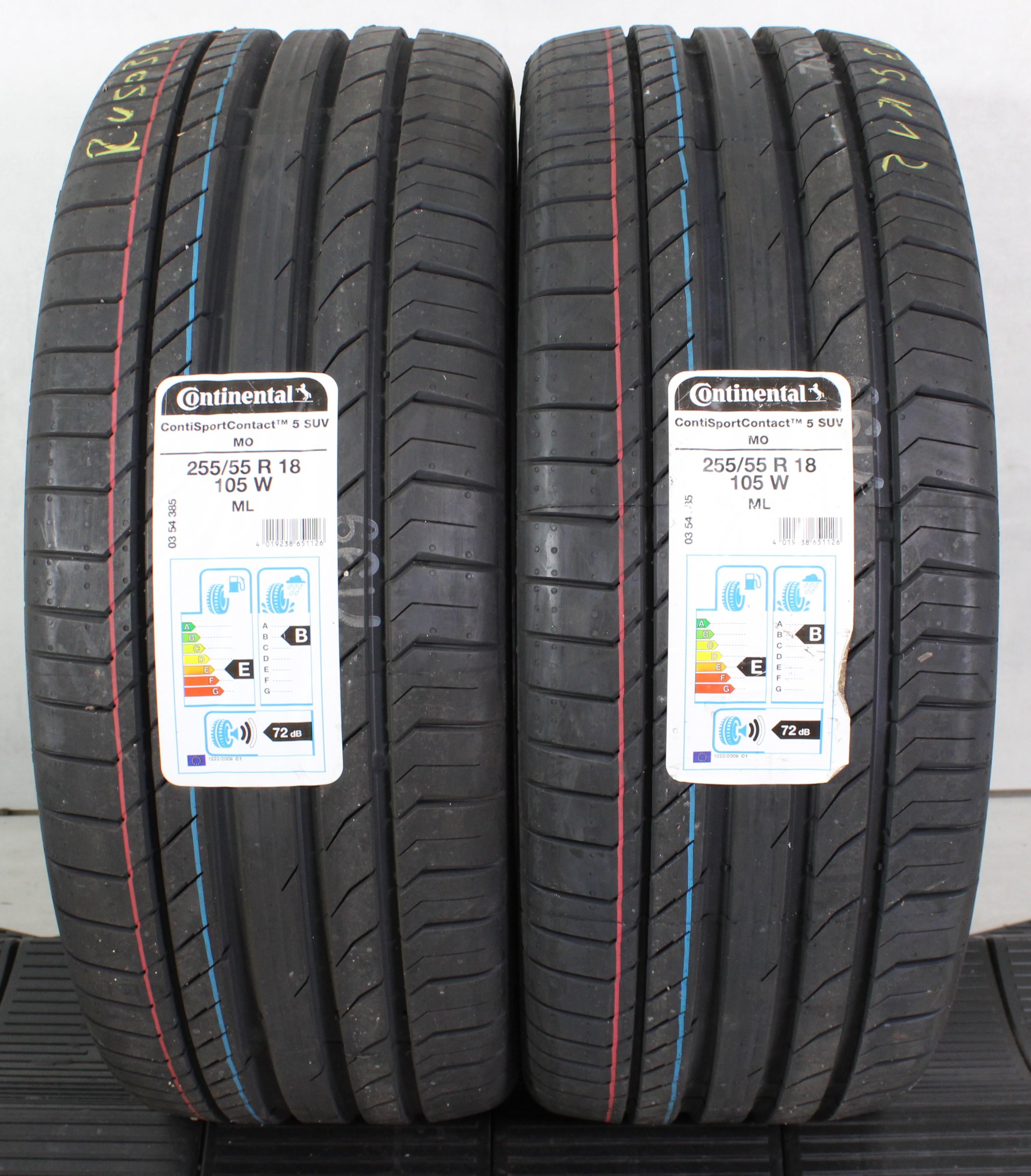 2 x 255/55R18 105W Sommerreifen Continental Sport Contact 5 MO 2019 NEU
