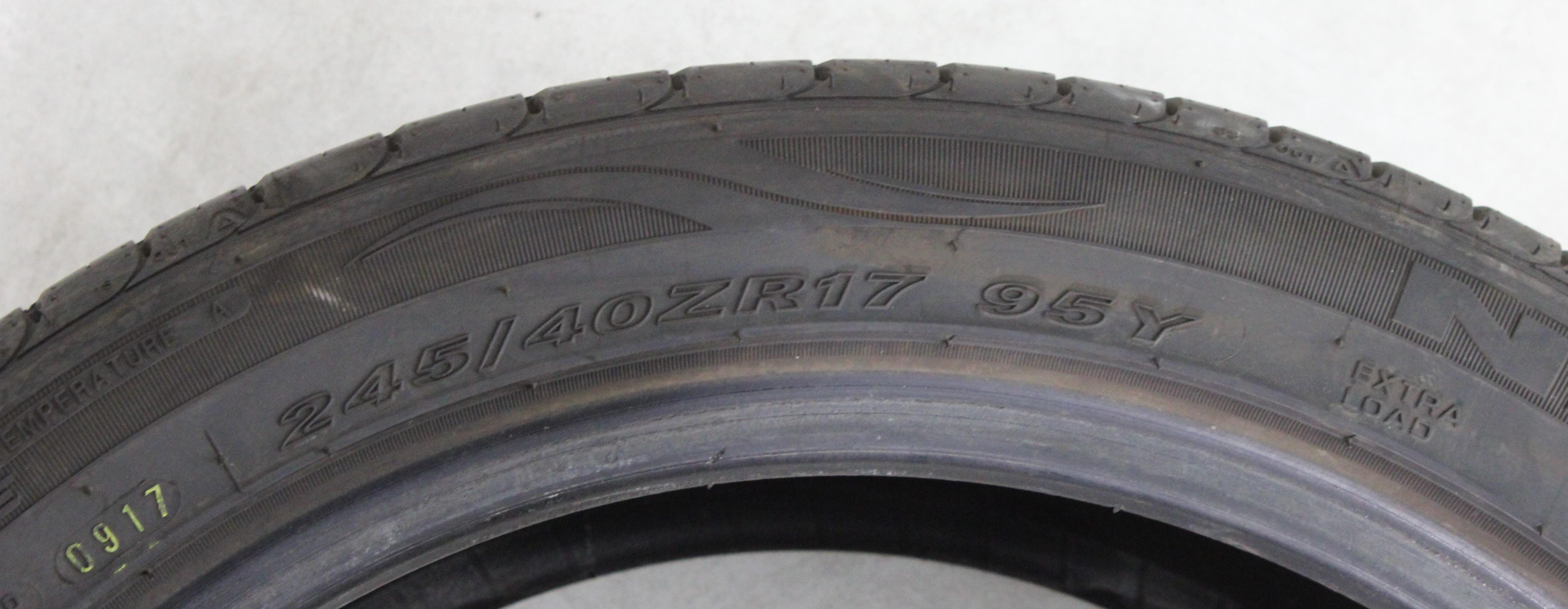 2 x 245/40R17 95Y pneus été Nexen N Fera SU1 5,5-6mm 2017 XL