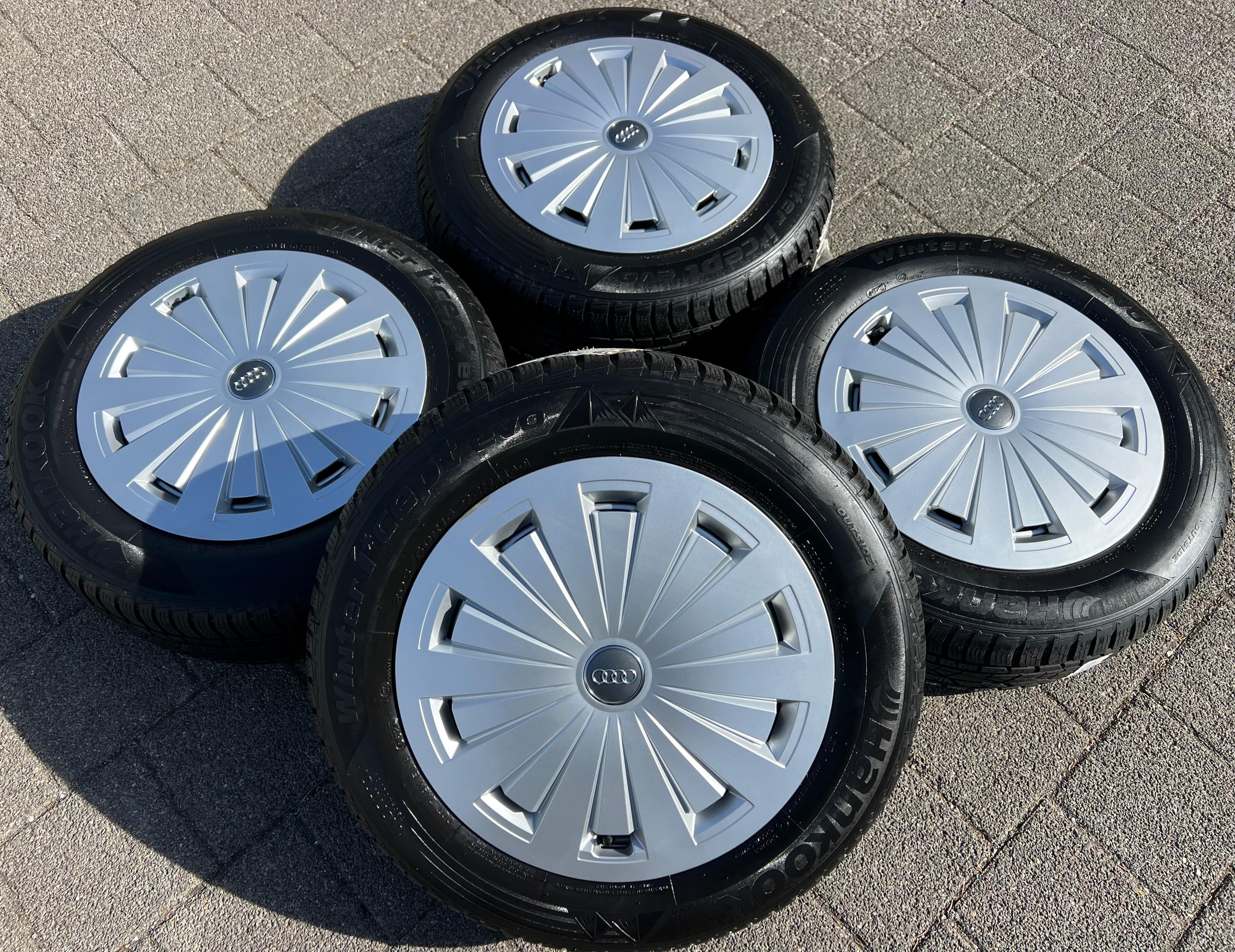 4 ORIGINELE ALUMINIUM WINTERWIELEN AUDI A4 B9 8W 205/60R16 92H 8W0601025 GRATIS VERZENDING