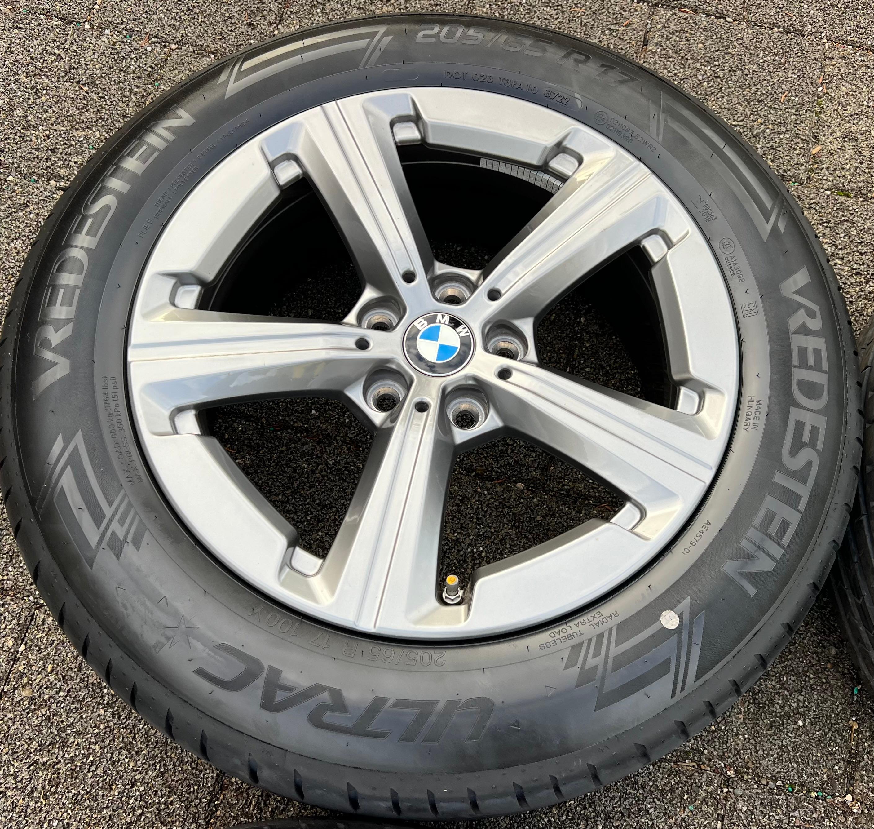 4 RUEDAS DE ALEACIÓN ORIGINALES DE 17" PARA VERANO BMW X1 U11 X2 U10 205/65R17 100Y VREDESTEIN 2022 RDKS