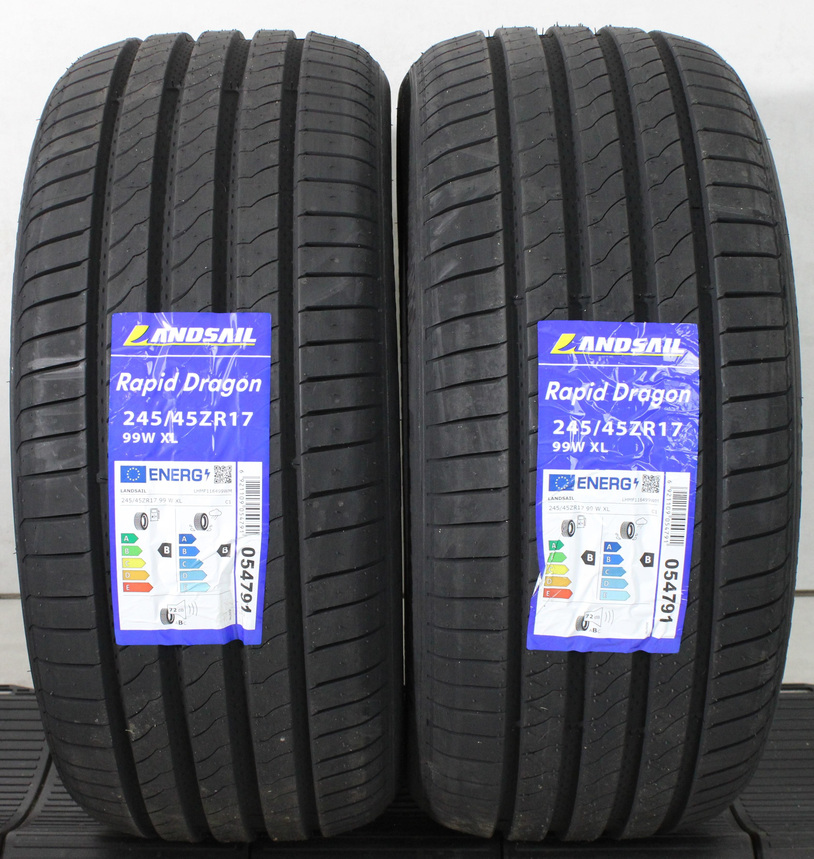 2 x 245/45R17 99W Sommerreifen Landsail Rapid Dragon 2024 XL NEU Freihaus