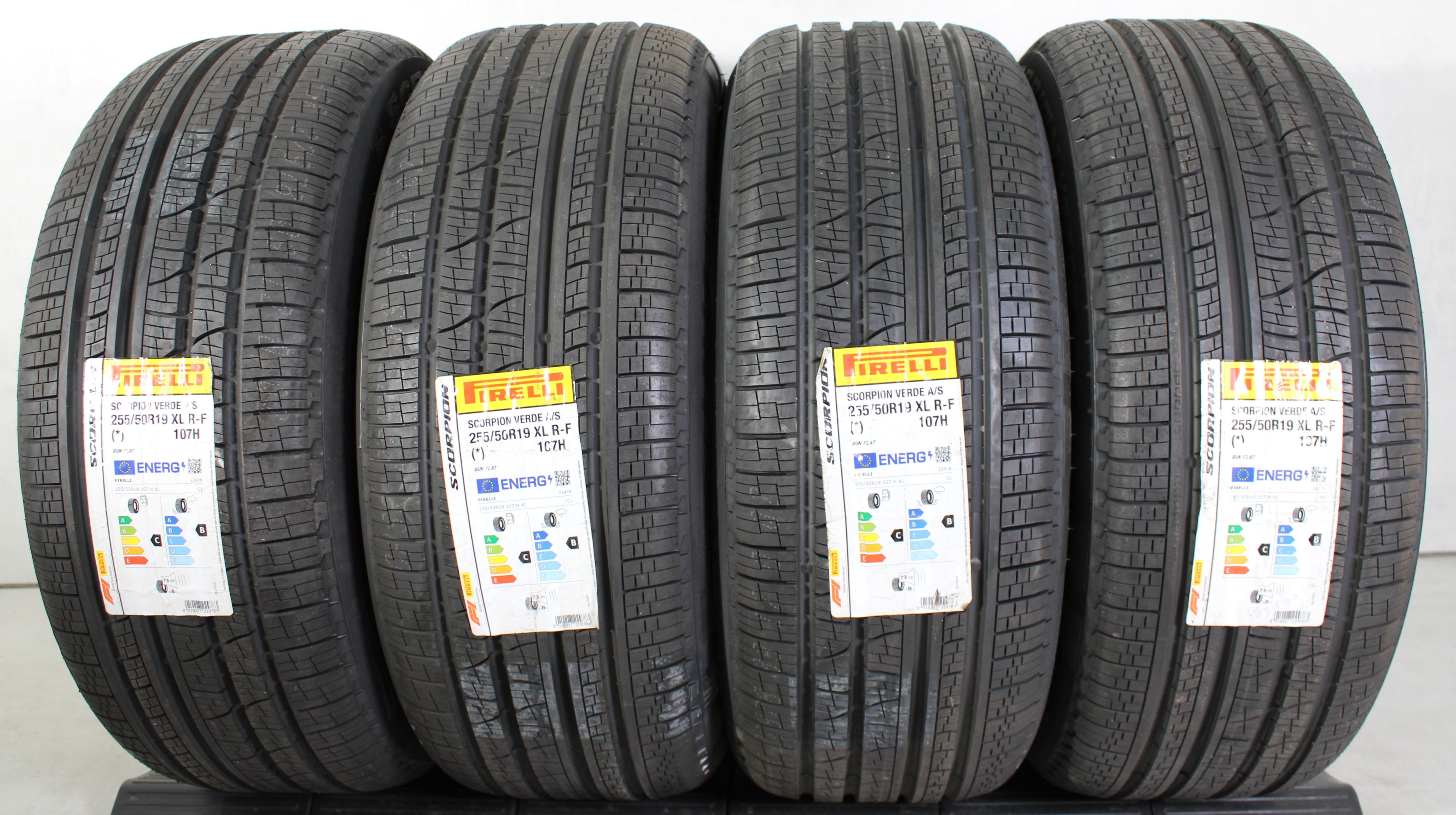 4 x 255/50R19 107H zomerbanden Pirelli Scorpion Verde All Season Runflat 2022