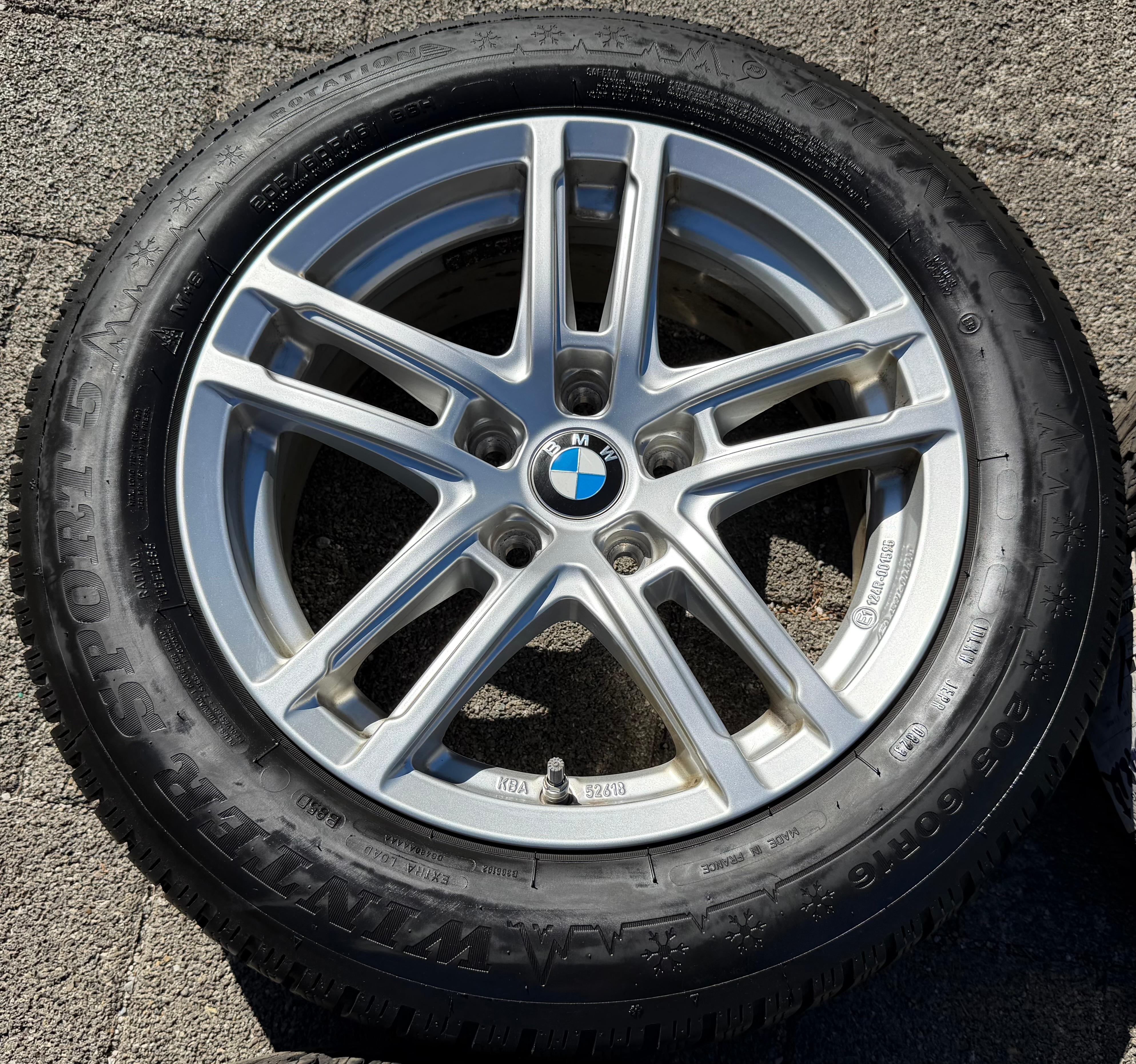 4 ruedas de invierno de aluminio para BMW Serie 3 G20 G21 G3K G3L 205/60R16 96H Dunlop RDKS 2023