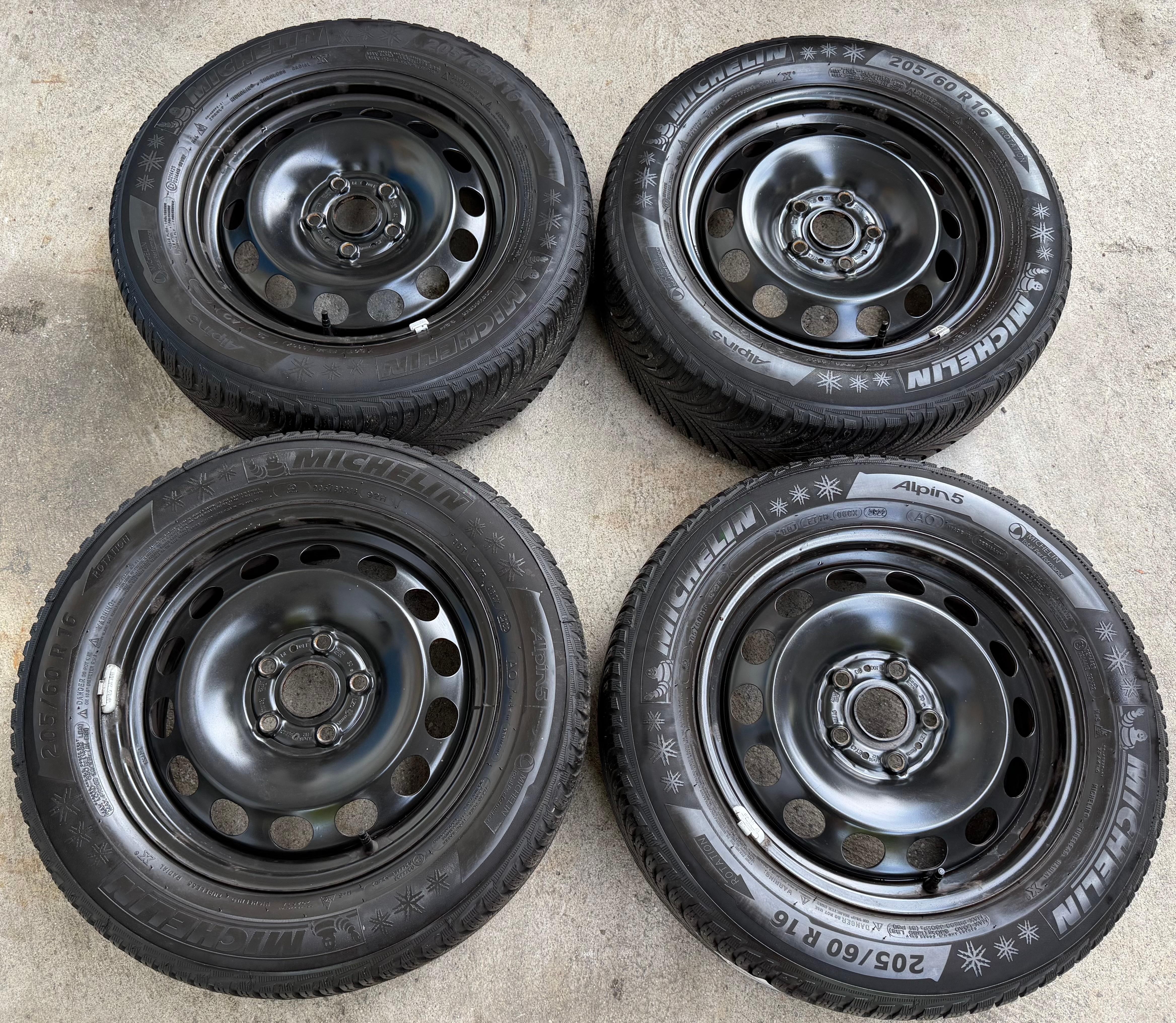 4 Winterräder Audi Q2 GA VW T-ROC A11 205/60R16 92H Michelin Alpin 5 Winterreifen