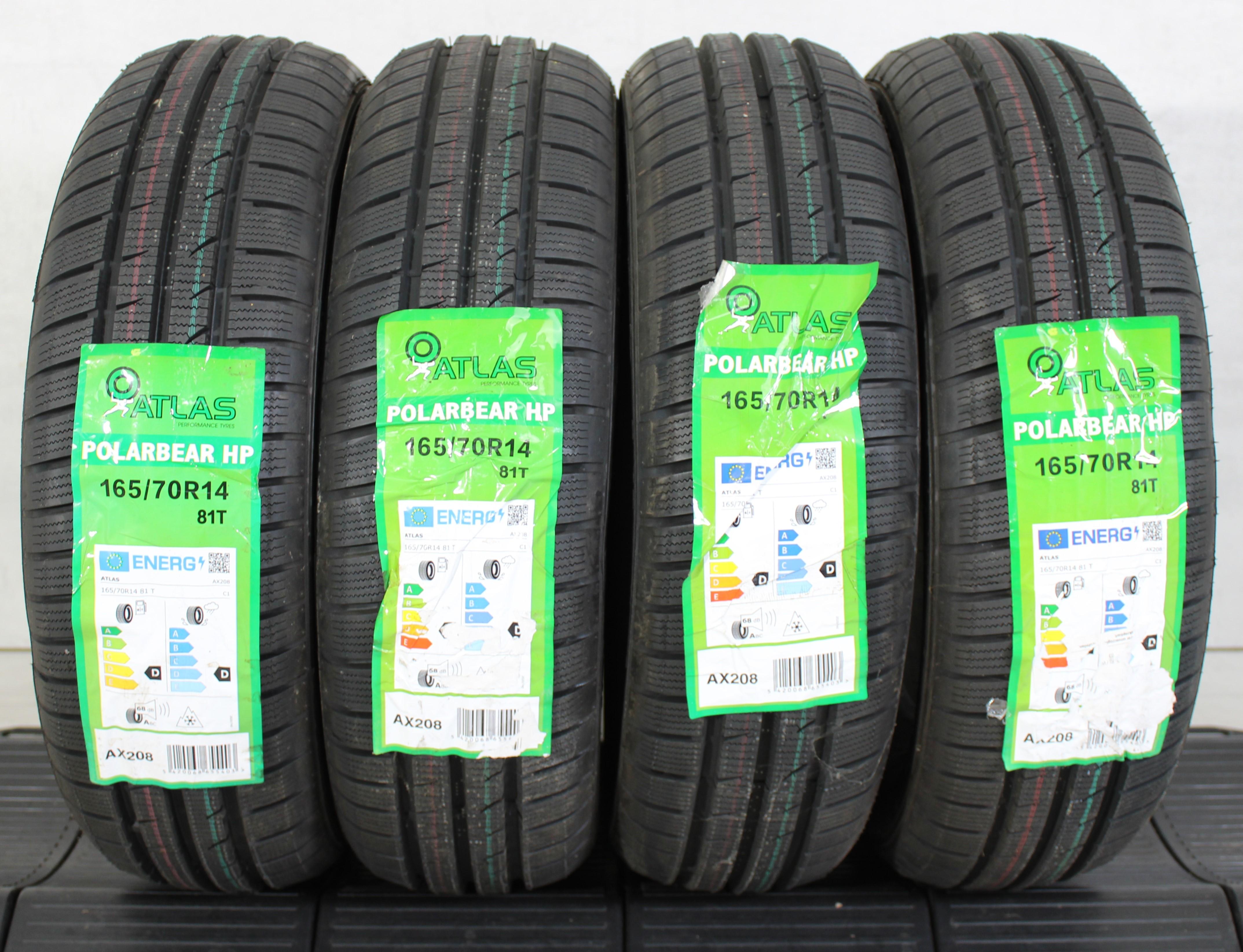 4 x 165/70R14 81T Winterreifen Atlas Polarbear HP  2021