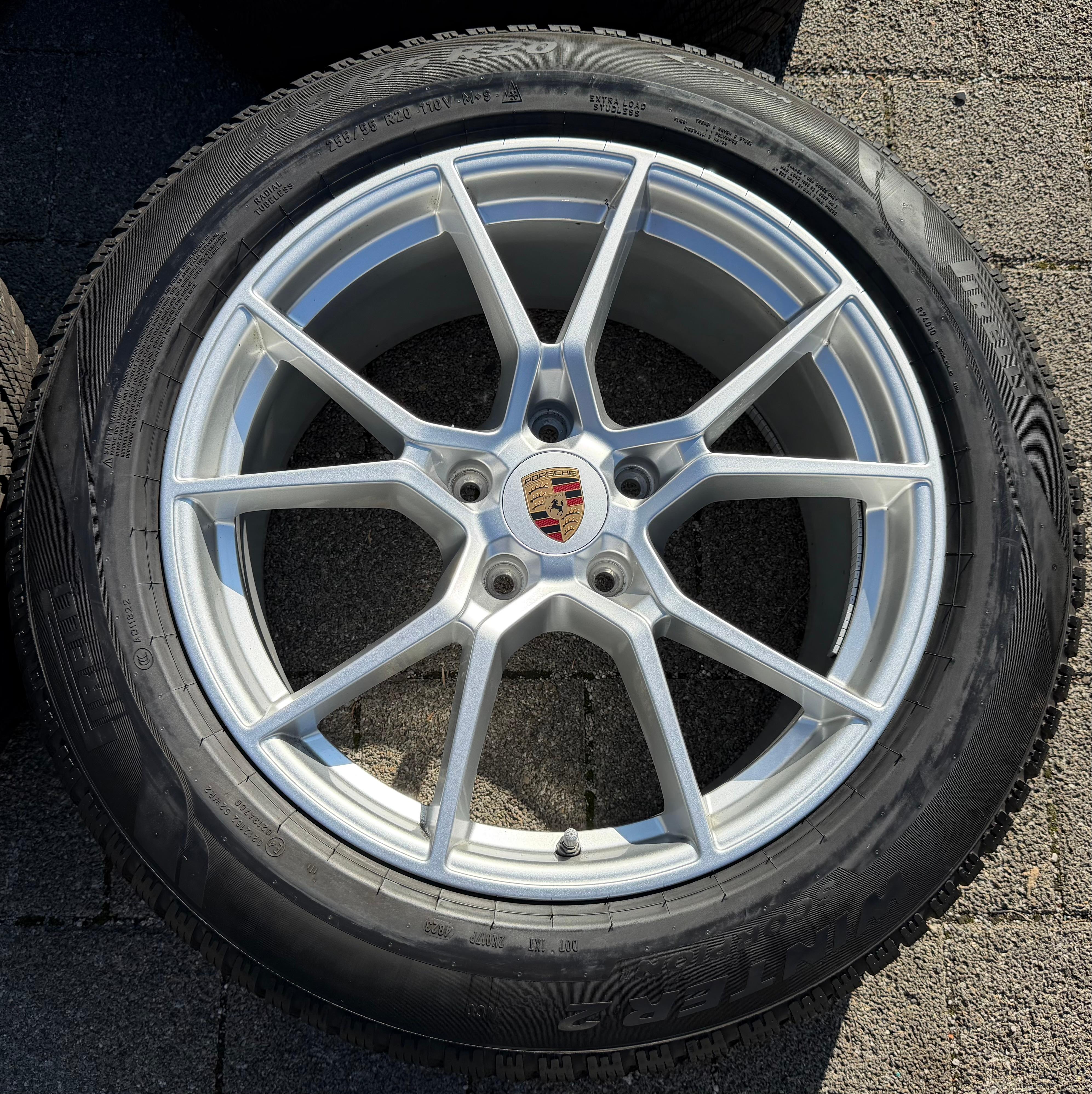 4 Original 20" Alu Winterräder Porsche Cayenne II E3 9YA 9Y0601025CB 9Y0601025CC