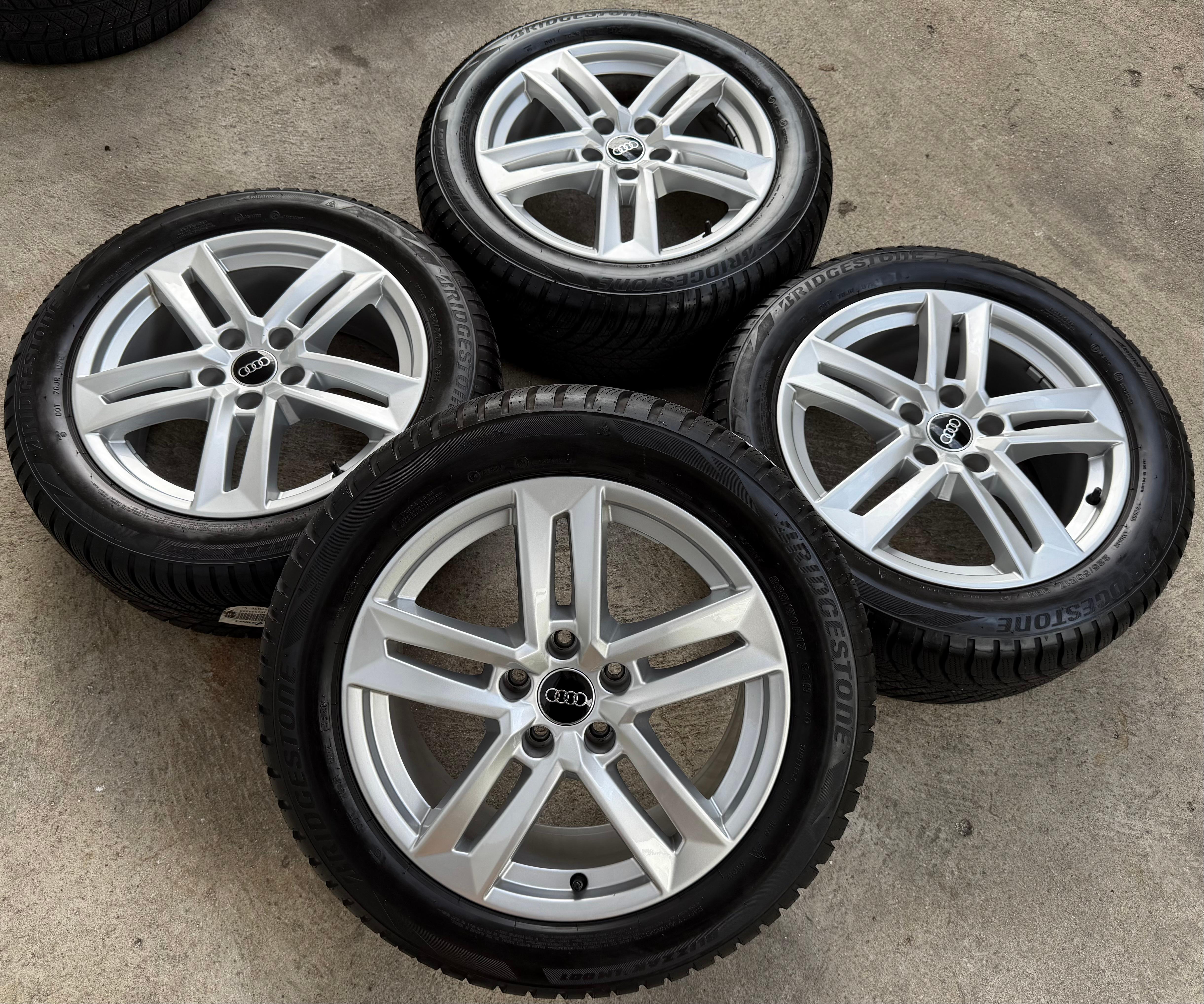 4 Original 17" Alu Winterräder Audi A4 B9 8W 8W0601025P 225/50R17 98H Bridgestone