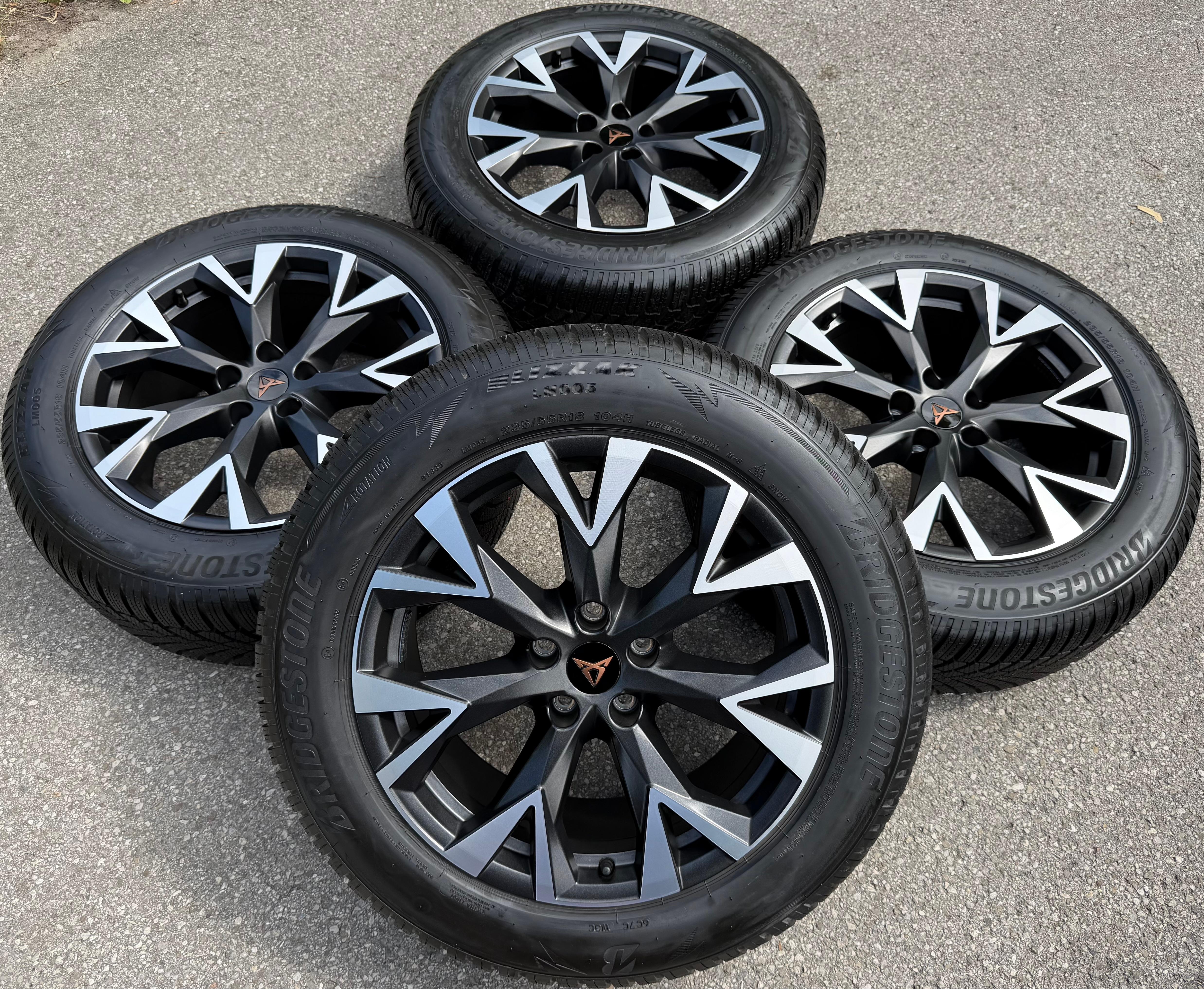 4 ORIGINAL 18" ALU WINTERRÄDER SEAT CUPRA TERRAMAR 235/55R18 104H 2024 NEU