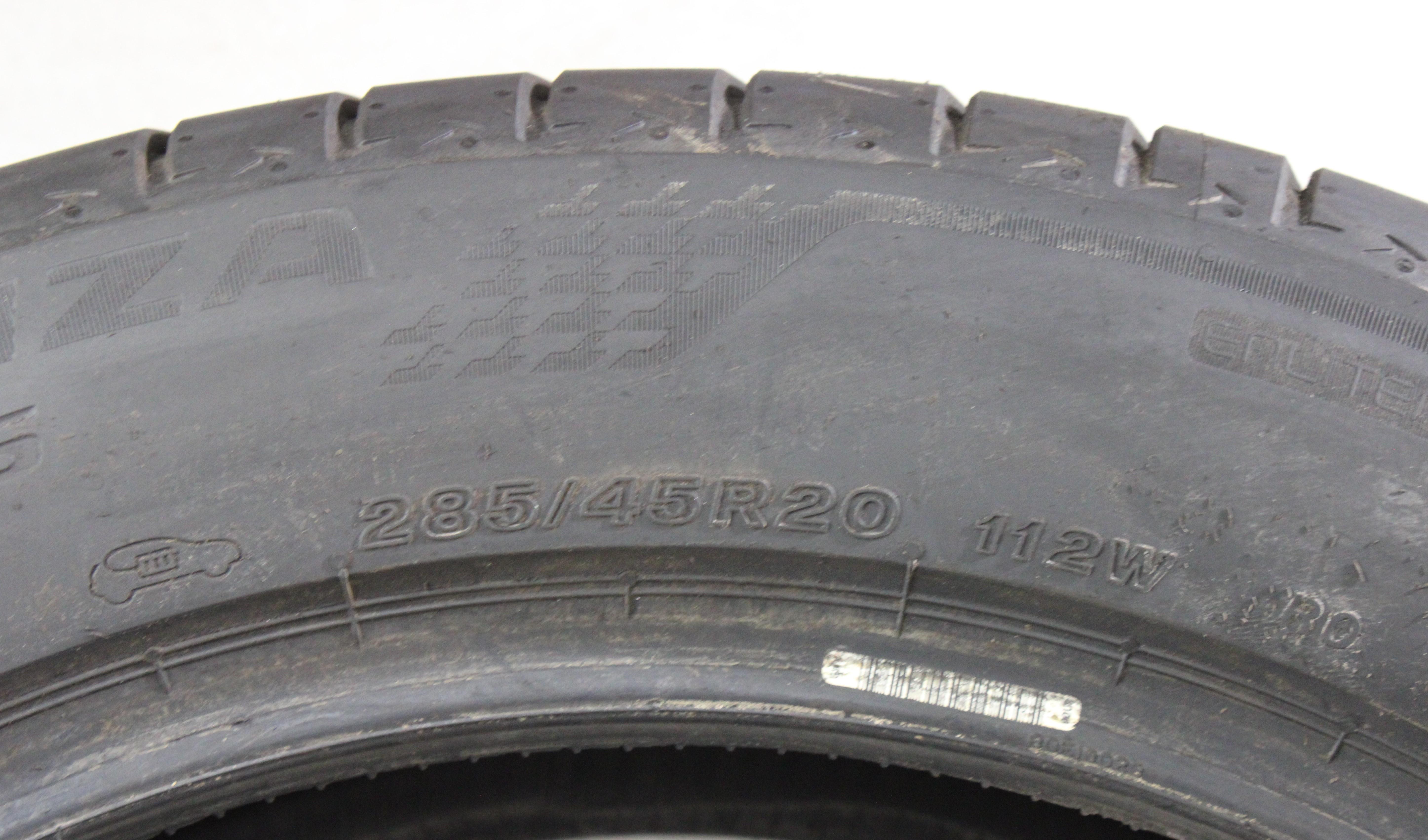2 x 255/50R20 109W 2 x 285/45R20 112W Sommerreifen Bridgestone Turanza T005 RO Volles Profil 2023