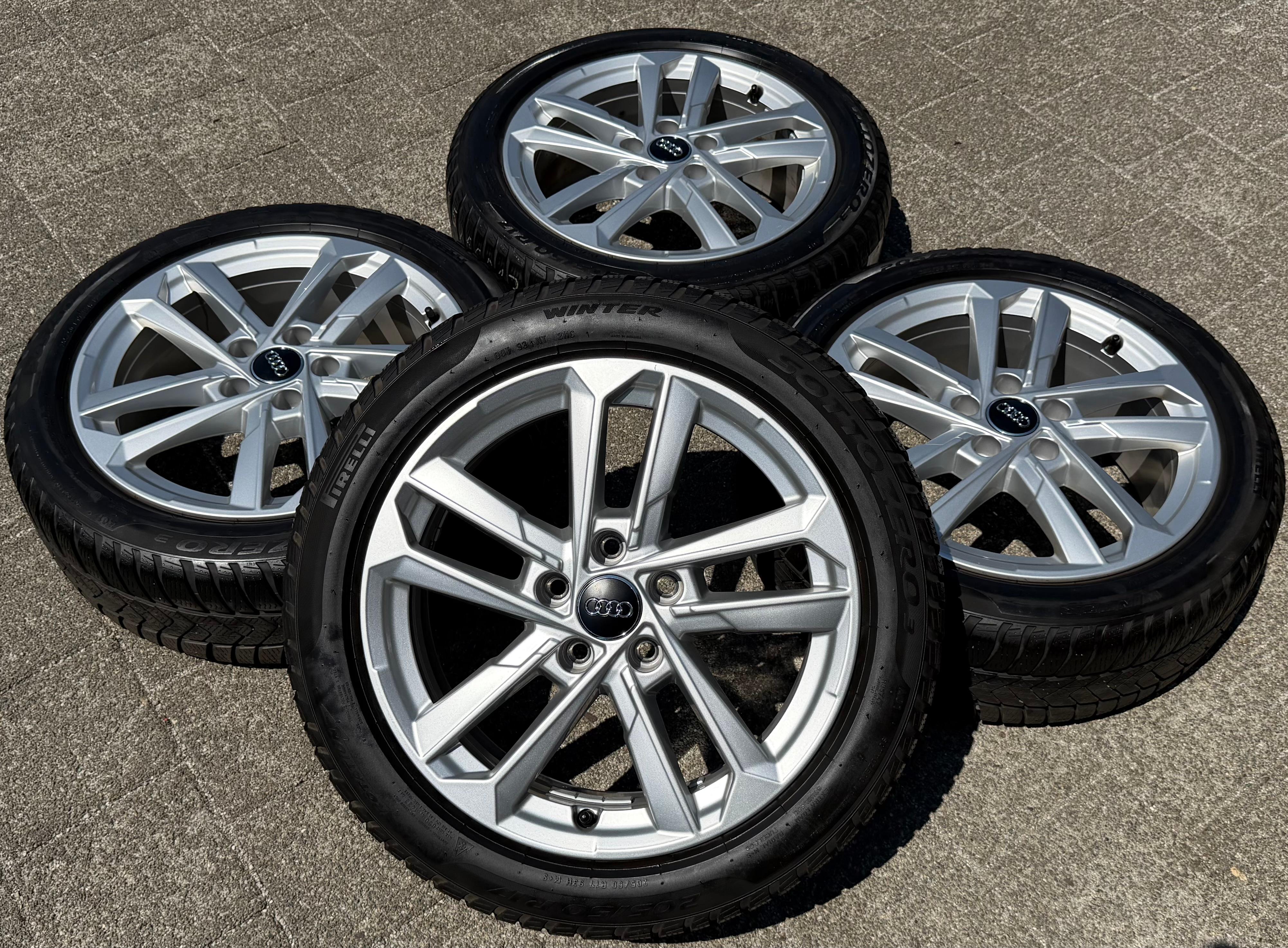 4 Original 17" Alu Winterräder Audi A3 S3 8Y 8Y0601025L 205/50R17 93H Pirelli