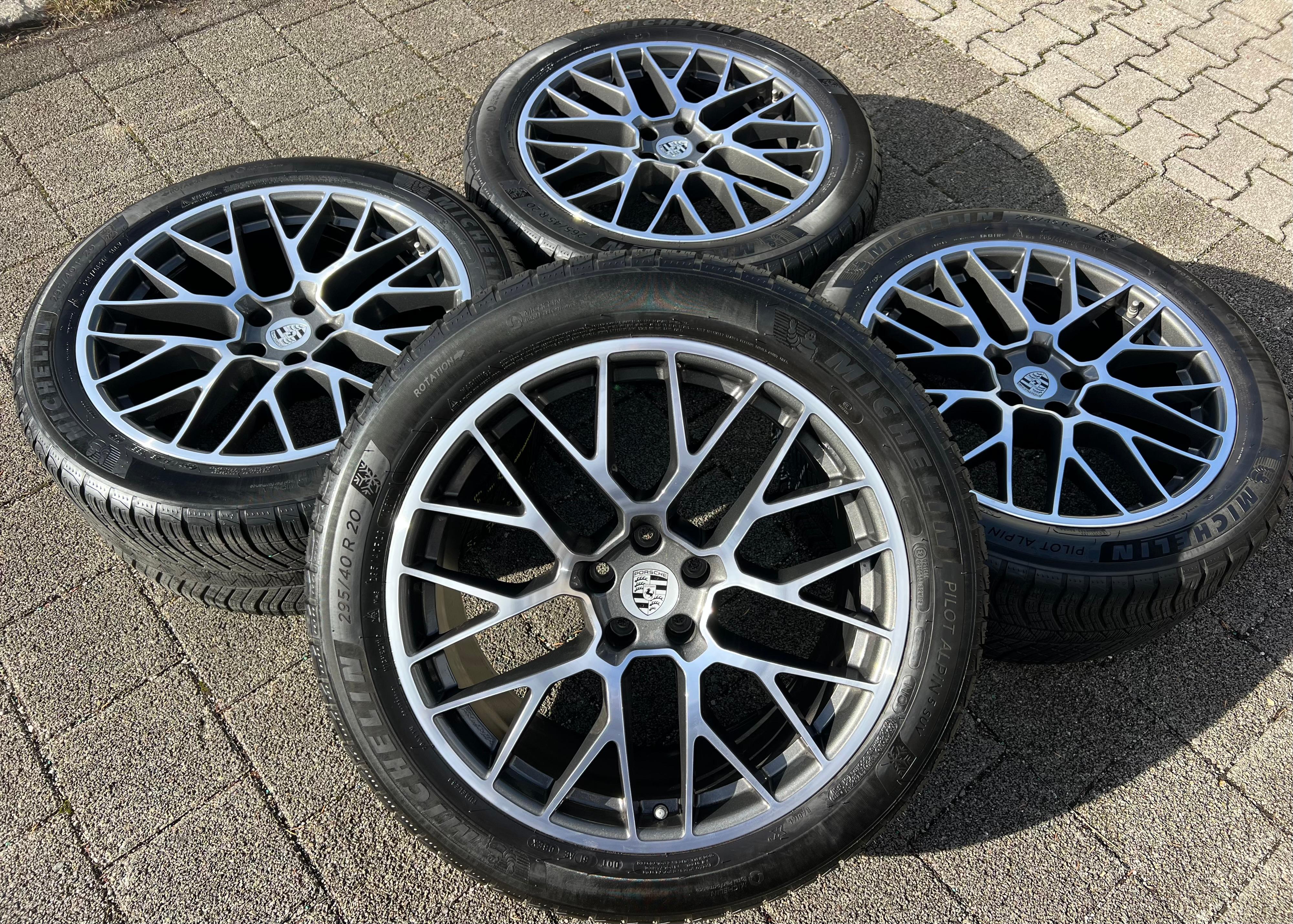 4 ORIGINAL 20" ALU WINTERRÄDER PORSCHE MACAN I & II RS SPYDER FELGEN MICHELIN
