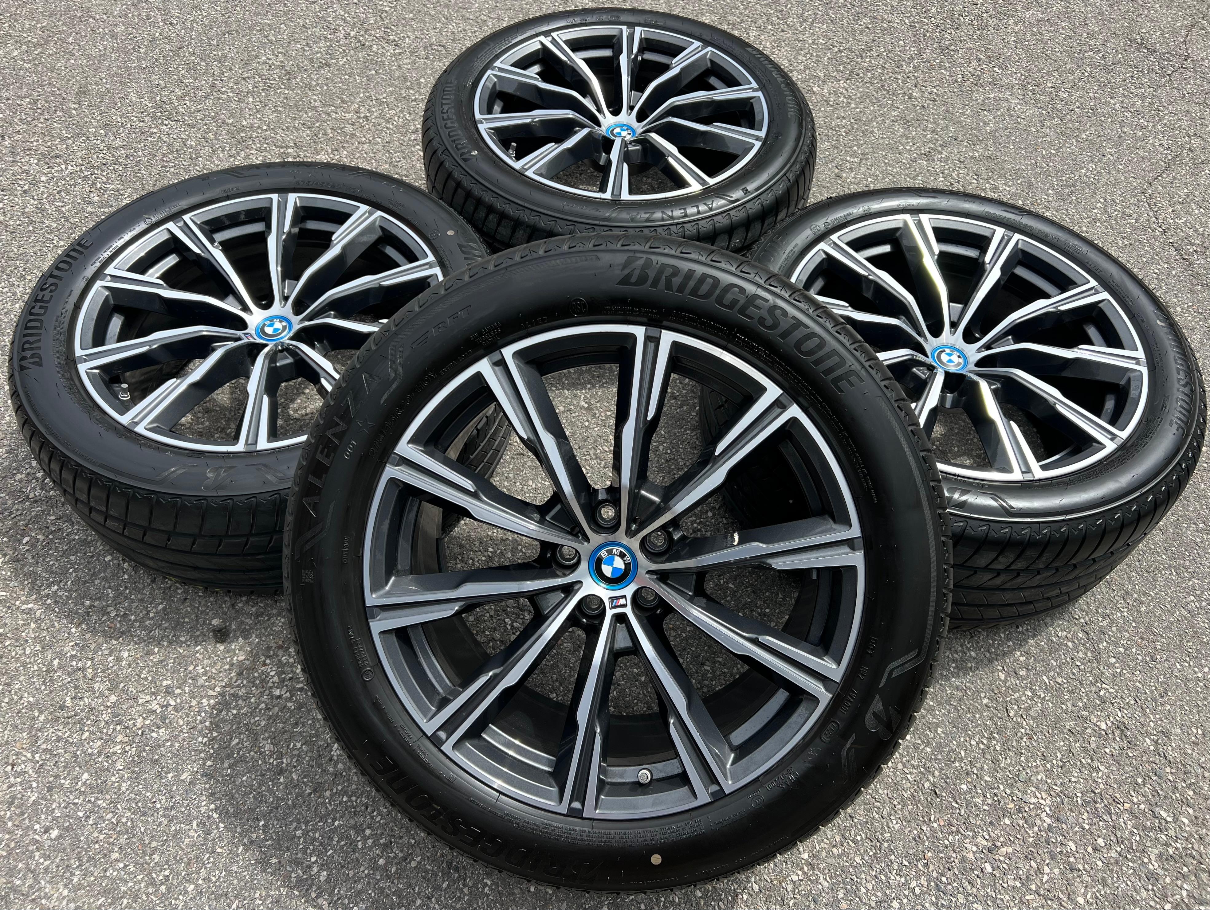 4 CERCHI ESTIVI ORIGINALI IN ALLUMINIO DA 20" BMW X5 G05 X6 G06 STYLING M740 275/45R20 110Y 305/40R20 112Y