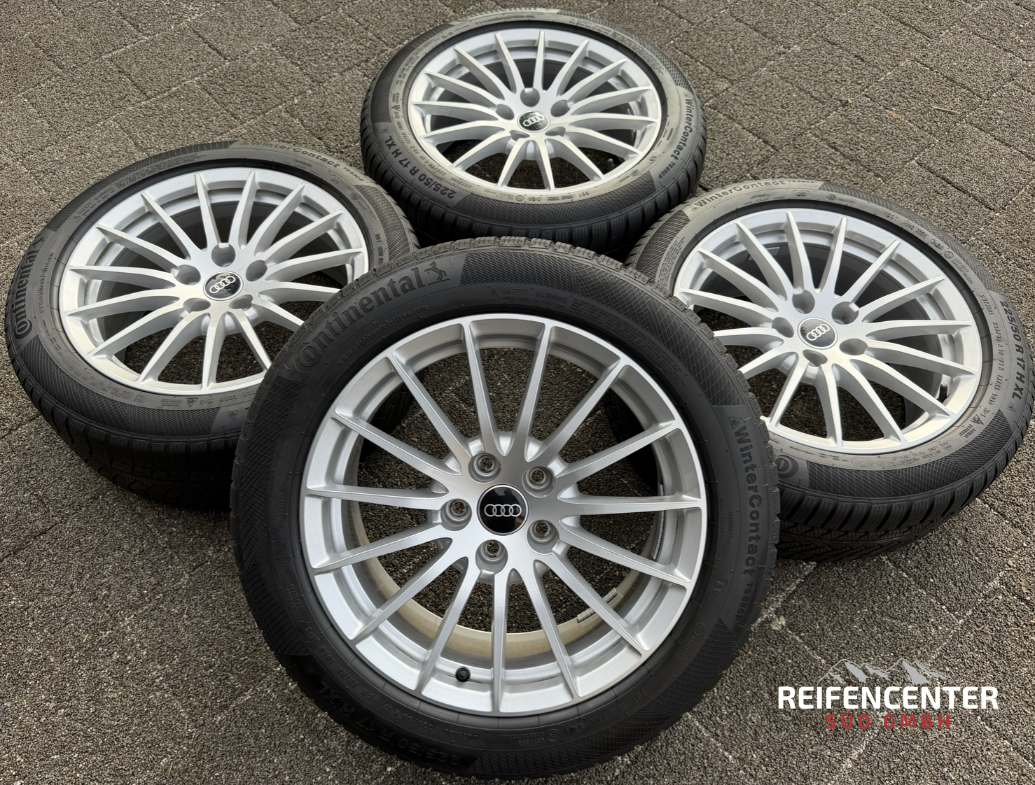 4 RUEDAS DE INVIERNO DE ALEACIÓN ORIGINALES DE 17" PARA AUDI A5 F5 8W 225/50R17 98H 8W0601025AE CONTINENTAL