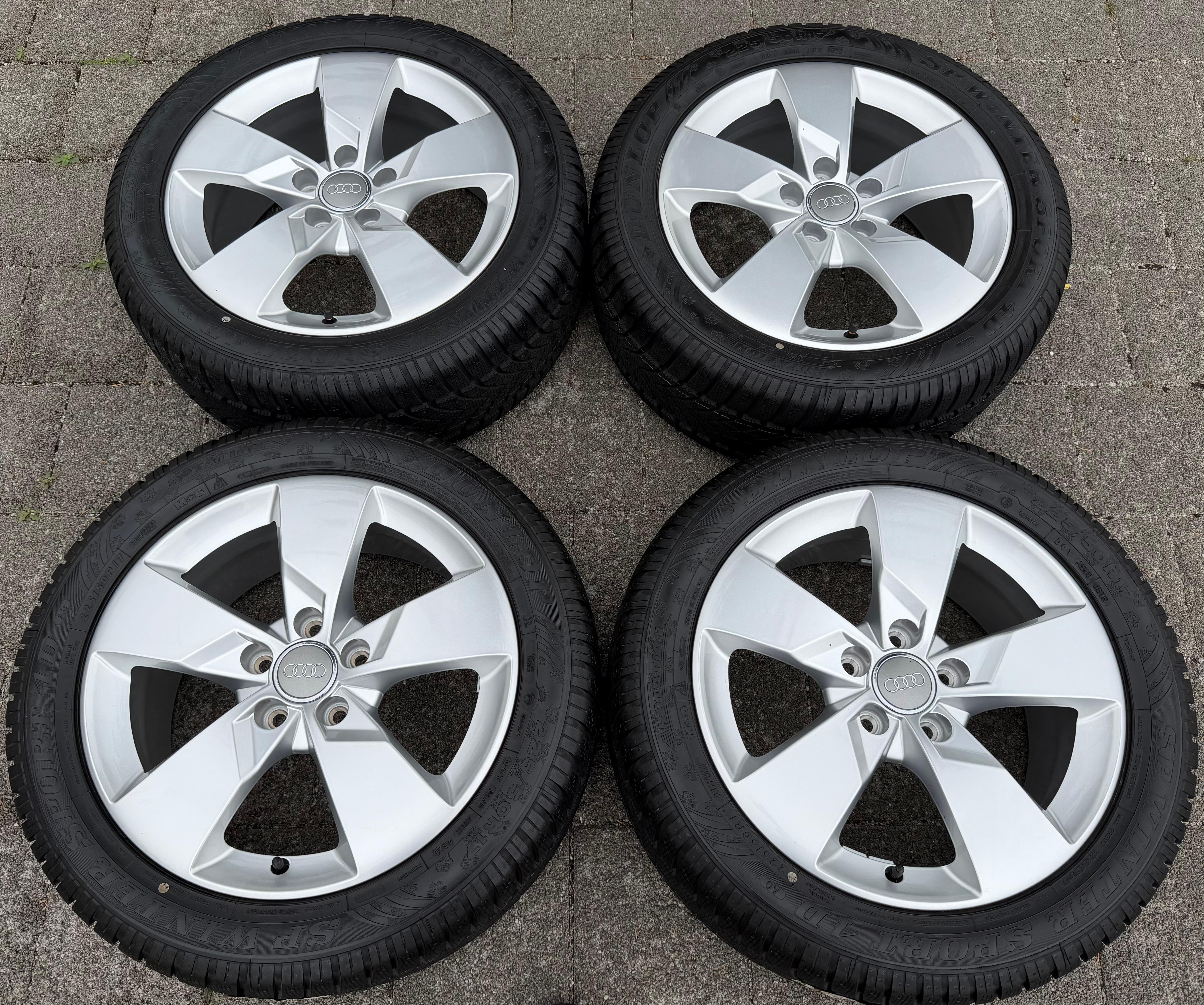 4 Orignal 17" Alu Winterräder Audi TT 8S 225/50R17 94H Dunlop 8S0601025J
