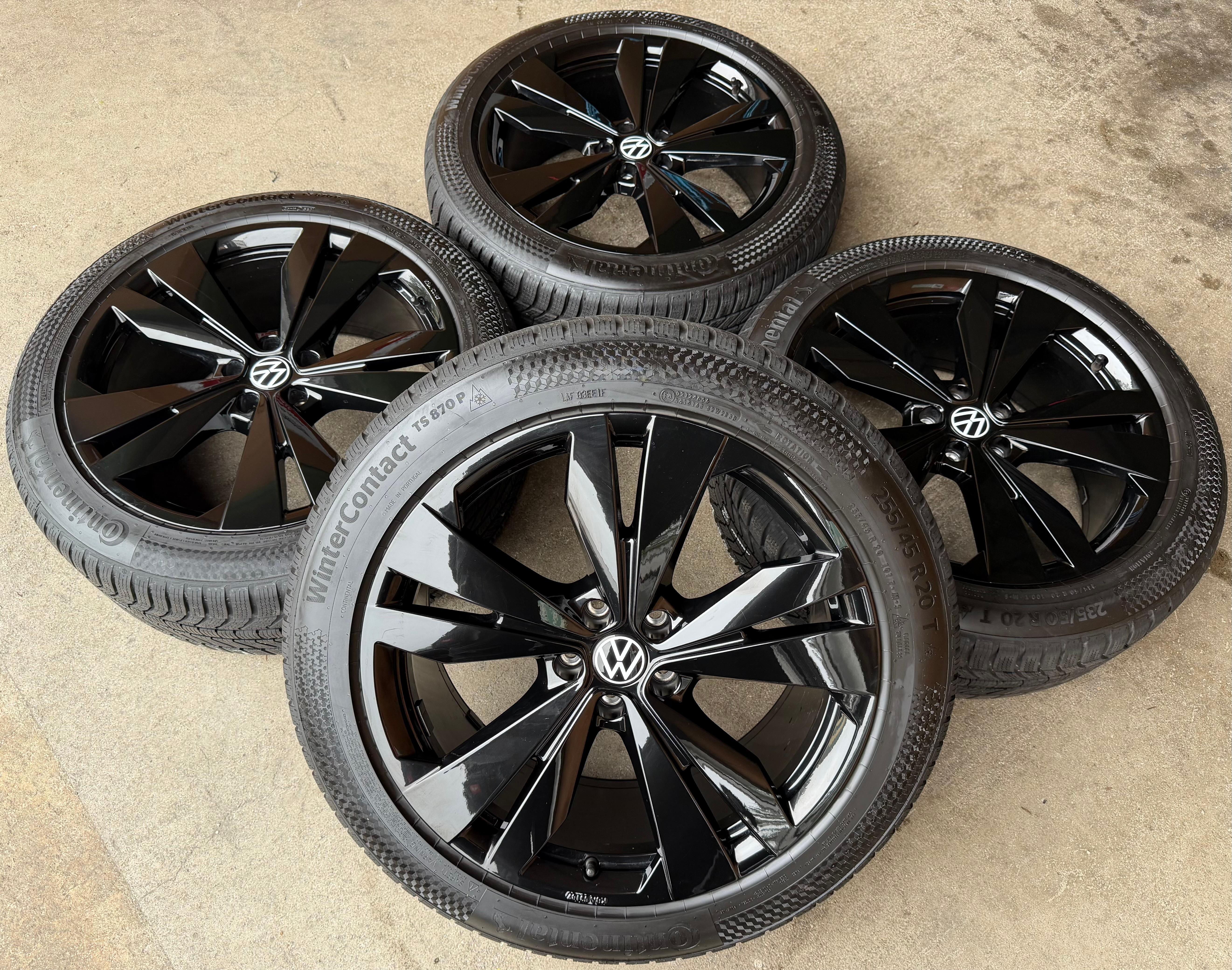 4 ORIGINAL 20" ALU WINTERRÄDER VW ID.4 ID4 ID.5 ID5 LOEN CONTINENTAL 2025 SEAL