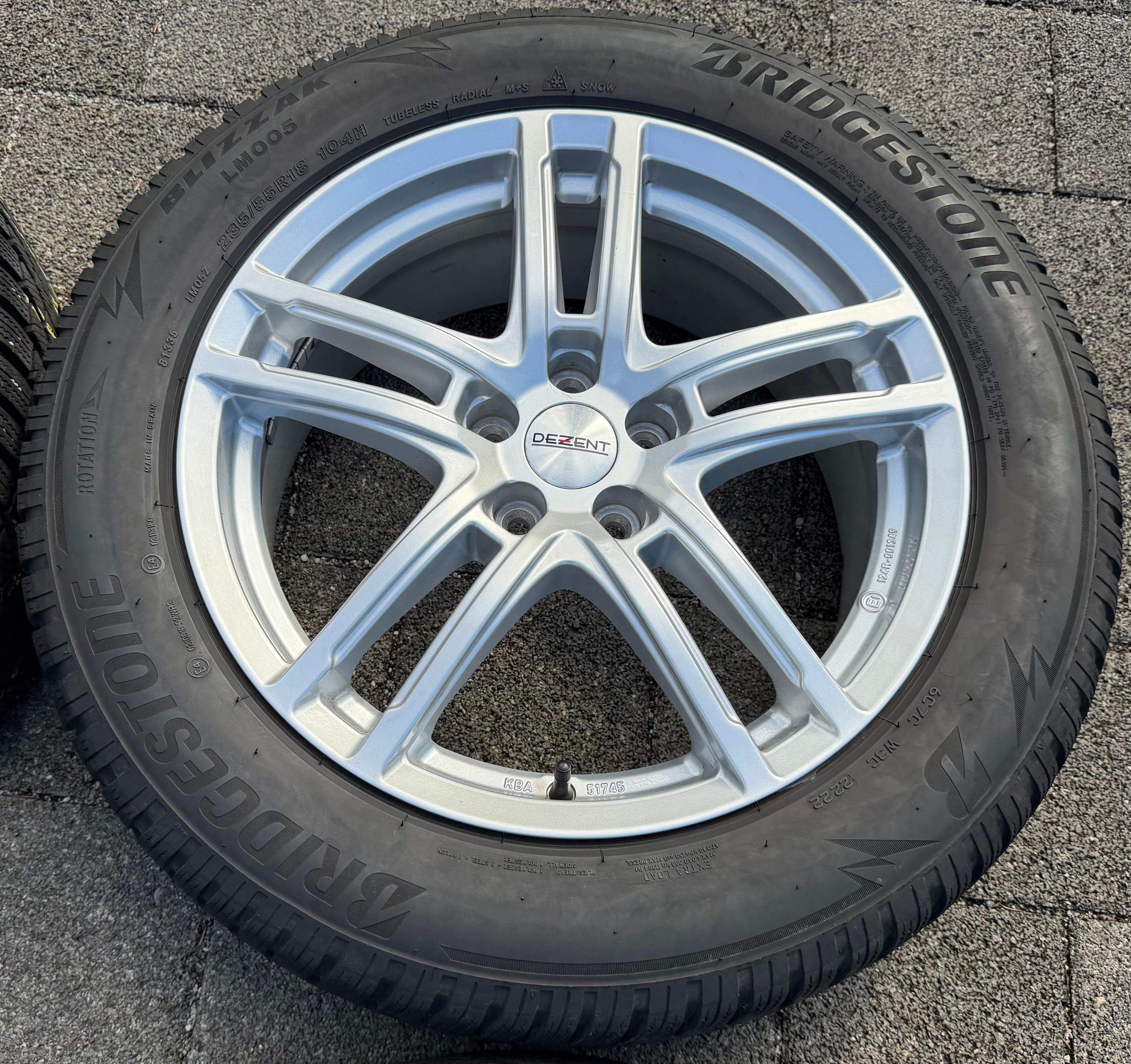 4 Alu 18" Winterräder Volvo S90 II V90 P XC40 C40 X 235/55R18 104H Bridgestone