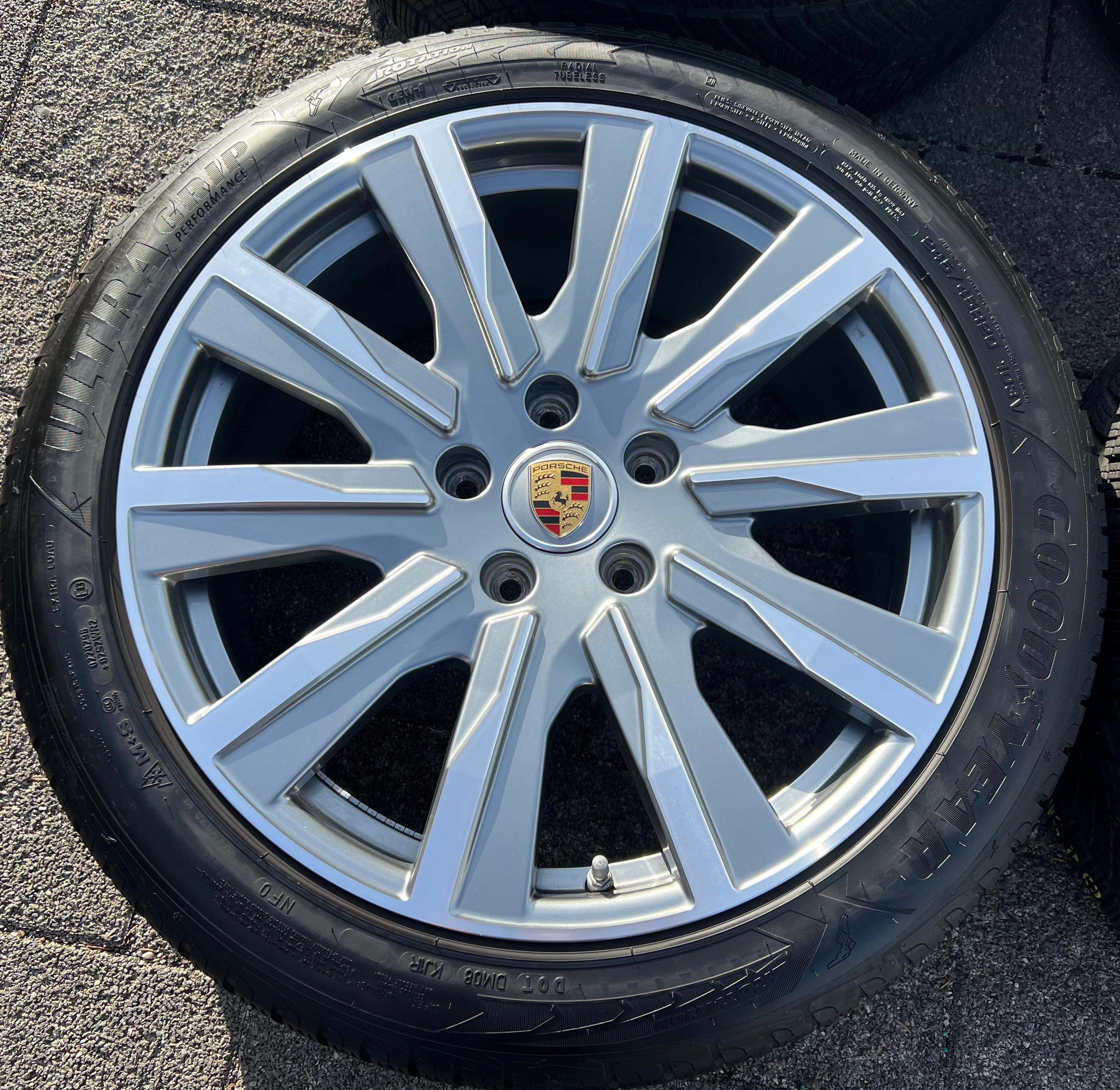 4 RUOTE IN LEGA ORIGINALI DA 20" PER PORSCHE TAYCAN TEQUIPMENT CON TPMS, SPEDIZIONE GRATUITA