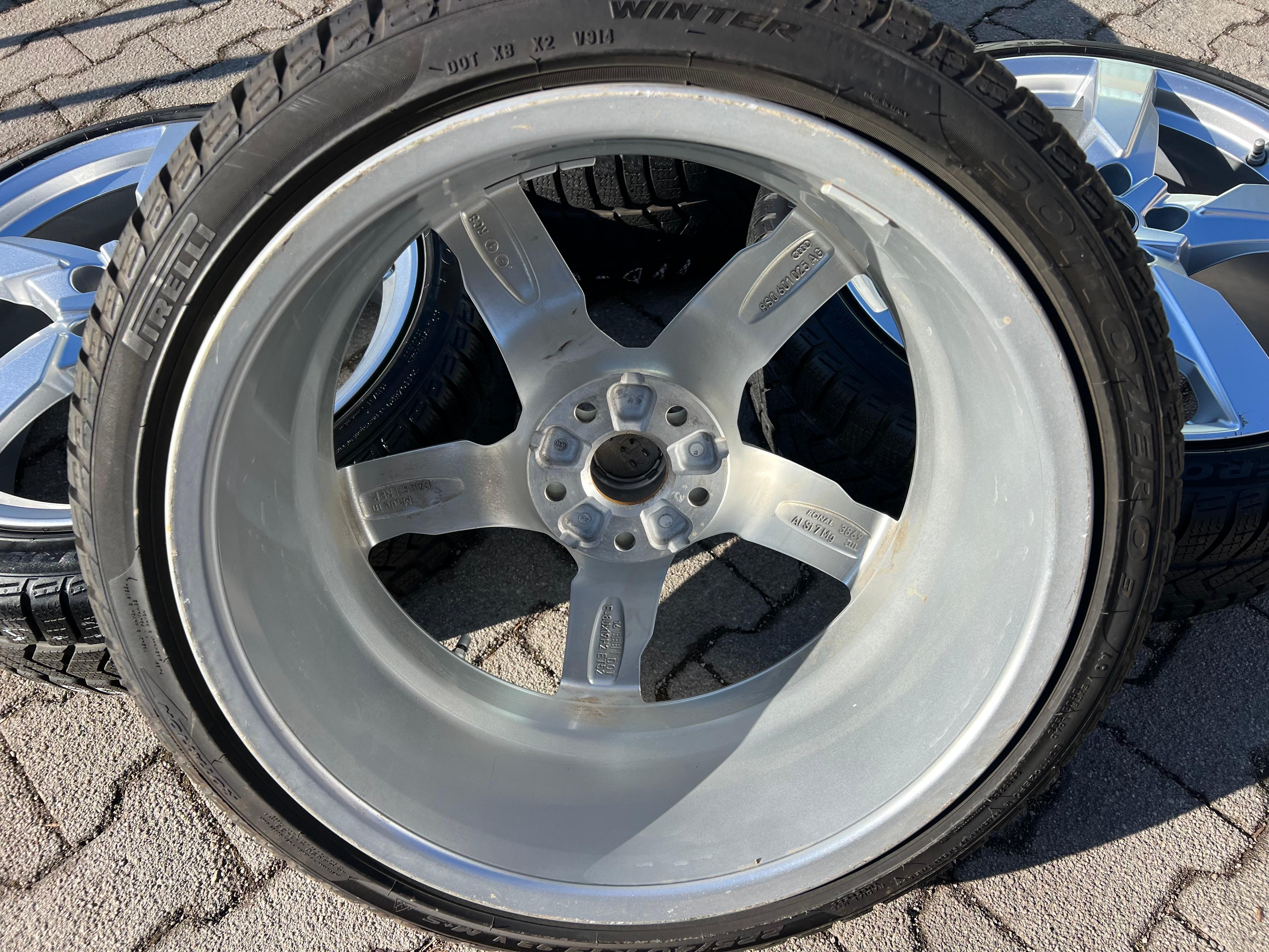 4 ORIGINAL 19" ALU WINTERRÄDER AUDI TT TTS 8S 8S0601025AG 225/40R19 93V PIRELLI