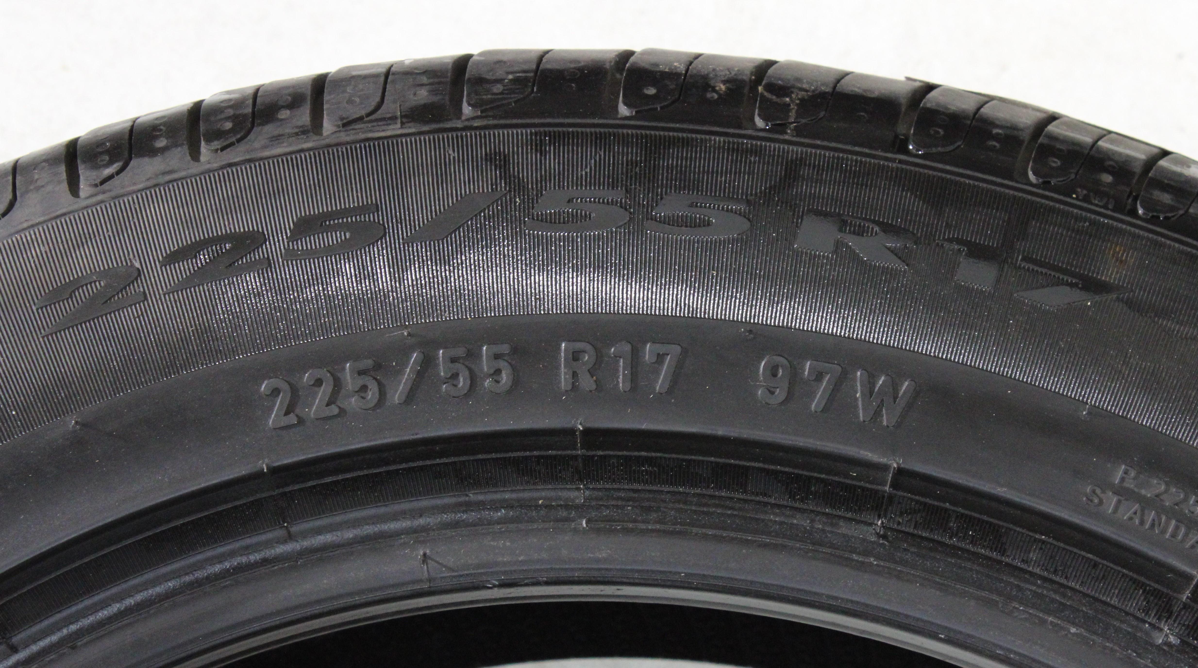 4 x 225/55R17 97W Sommerreifen Pirelli Cinturato P7 * Runflat 5-5,5mm 2018