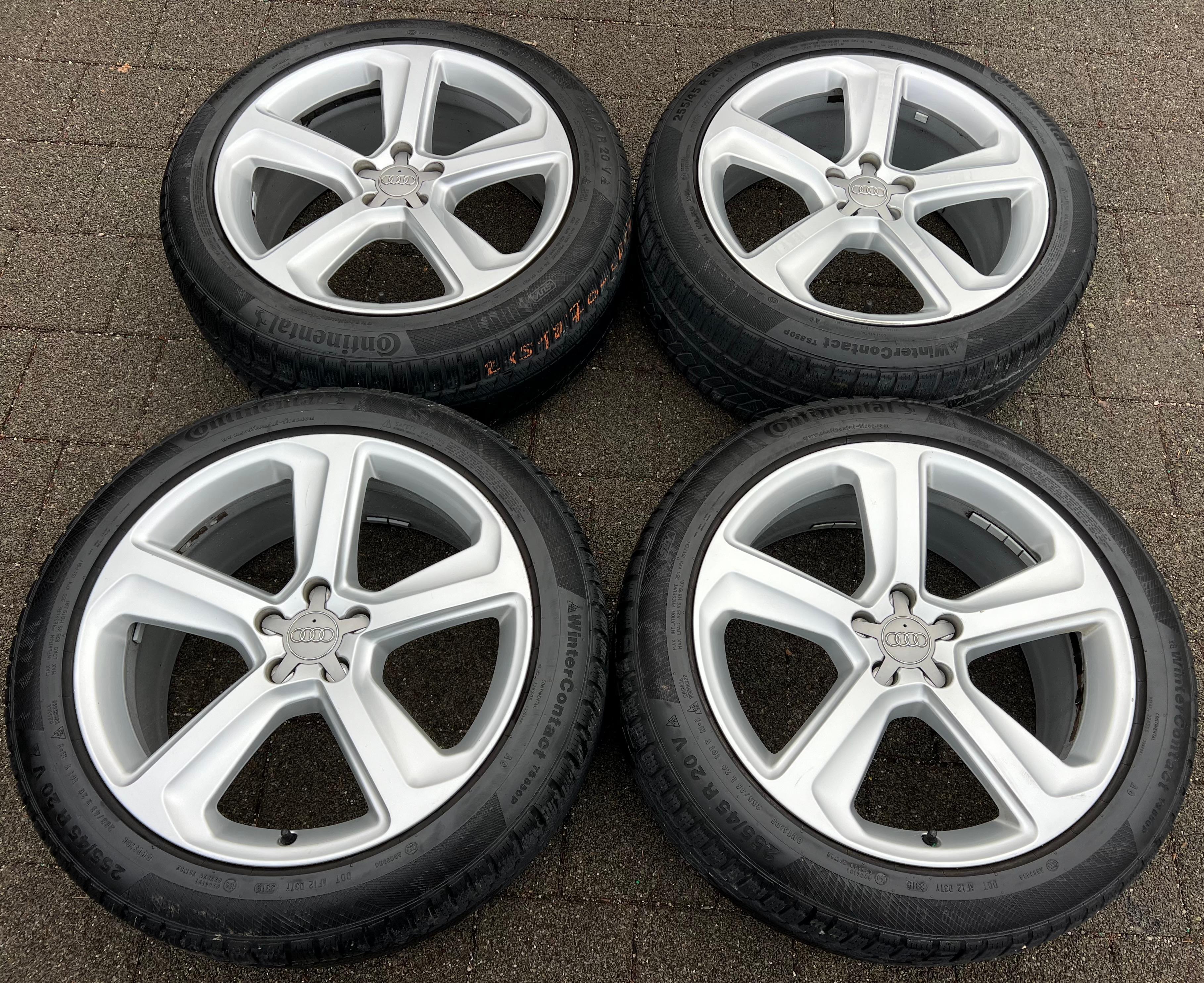 4 ORIGINAL 20" ALU WINTERRÄDER AUDI Q5 SQ5 8R 255/45R20 101V 8R0601025CJ