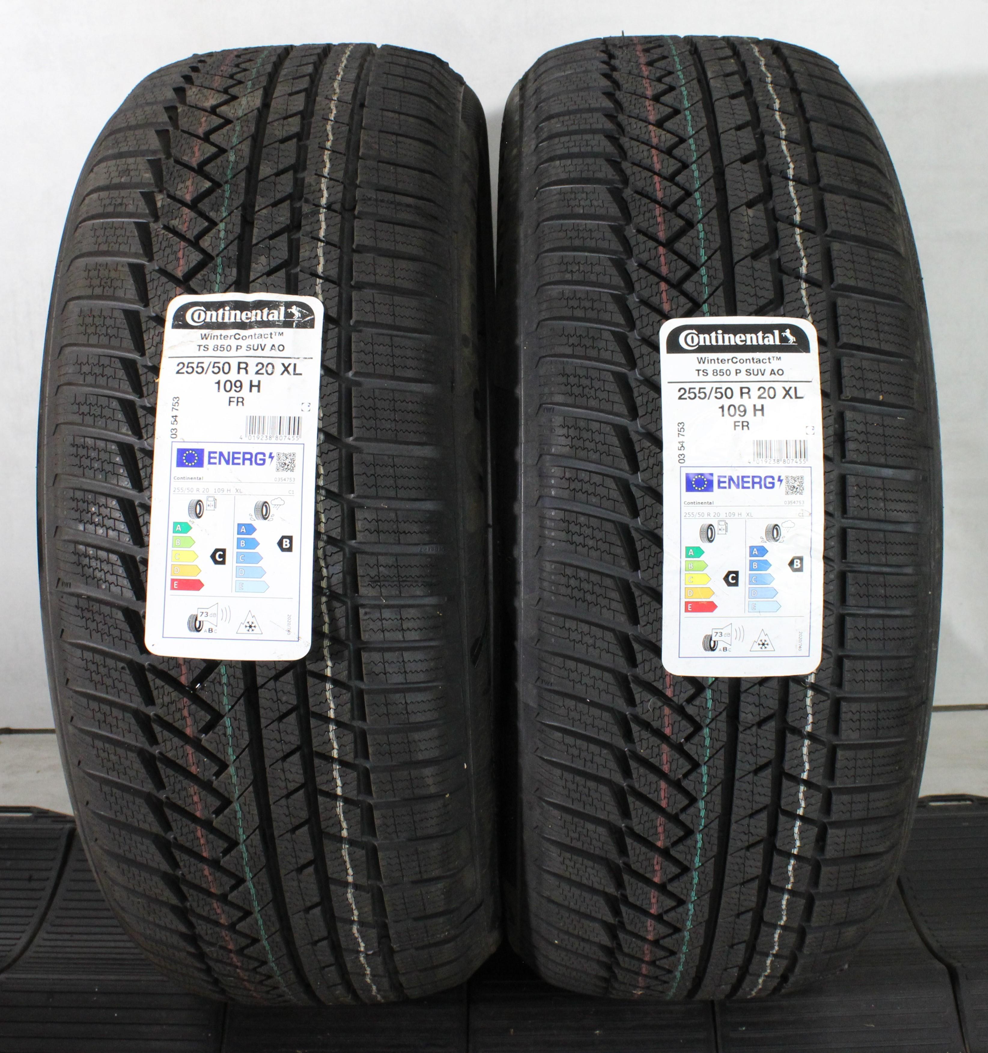 2 x 255/50R20 109H Winterreifen Continental Winter Contact TS850P AO NEU 2022
