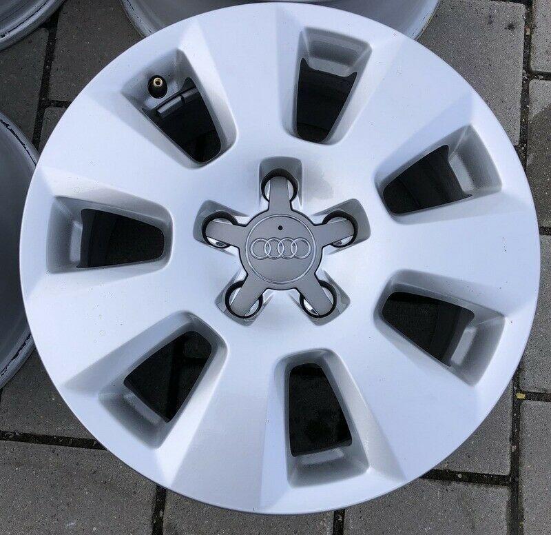 4 RUOTE ORIGINALI IN ALLUMINIO DA 16 POLLICI AUDI A6 4G 4G0601025 7,5x16 ET37