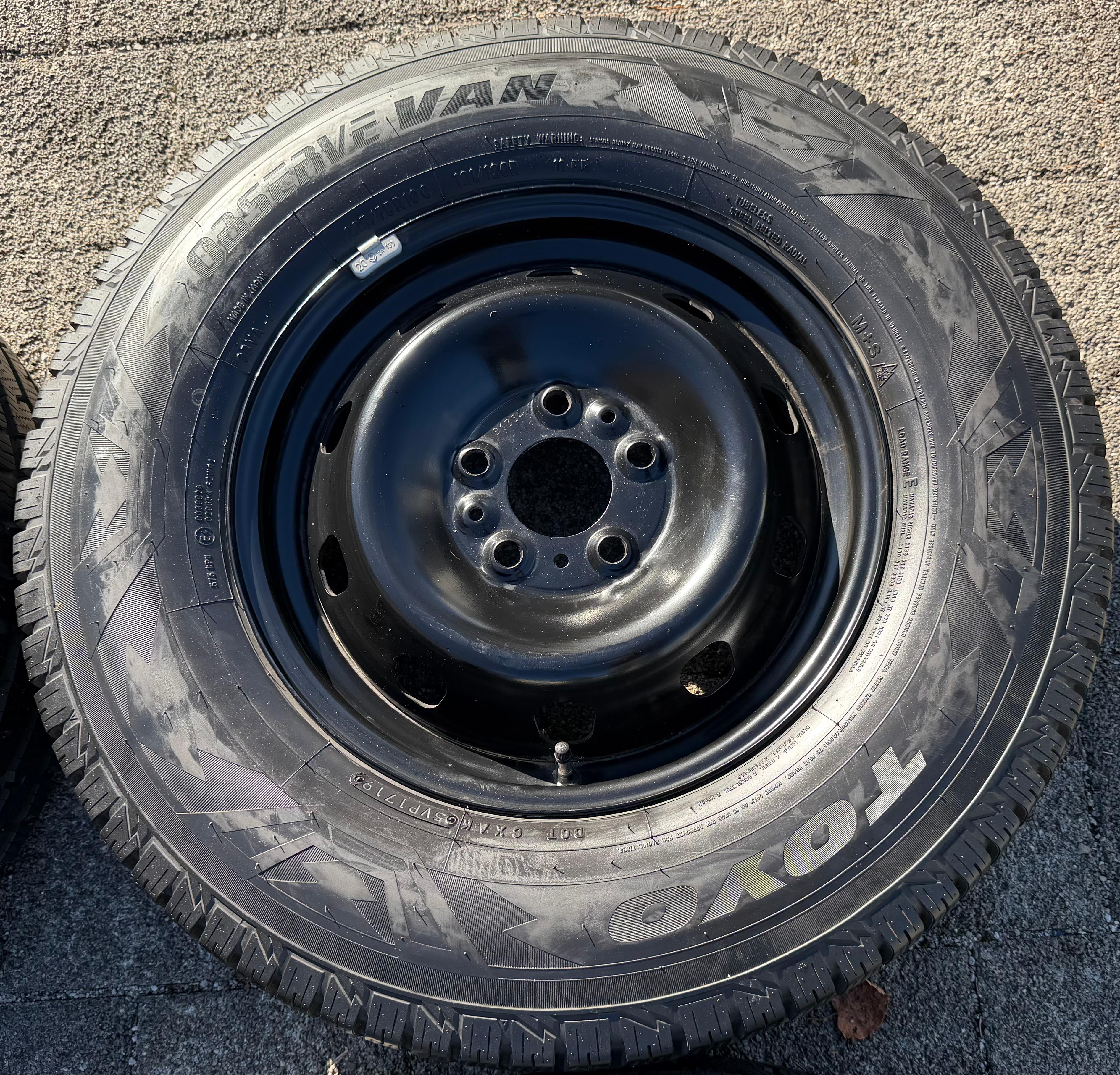4 Winterräder Peugeot Boxer Fiat Ducato Citroen Jumper 5x118 225/75R16C 121/120R