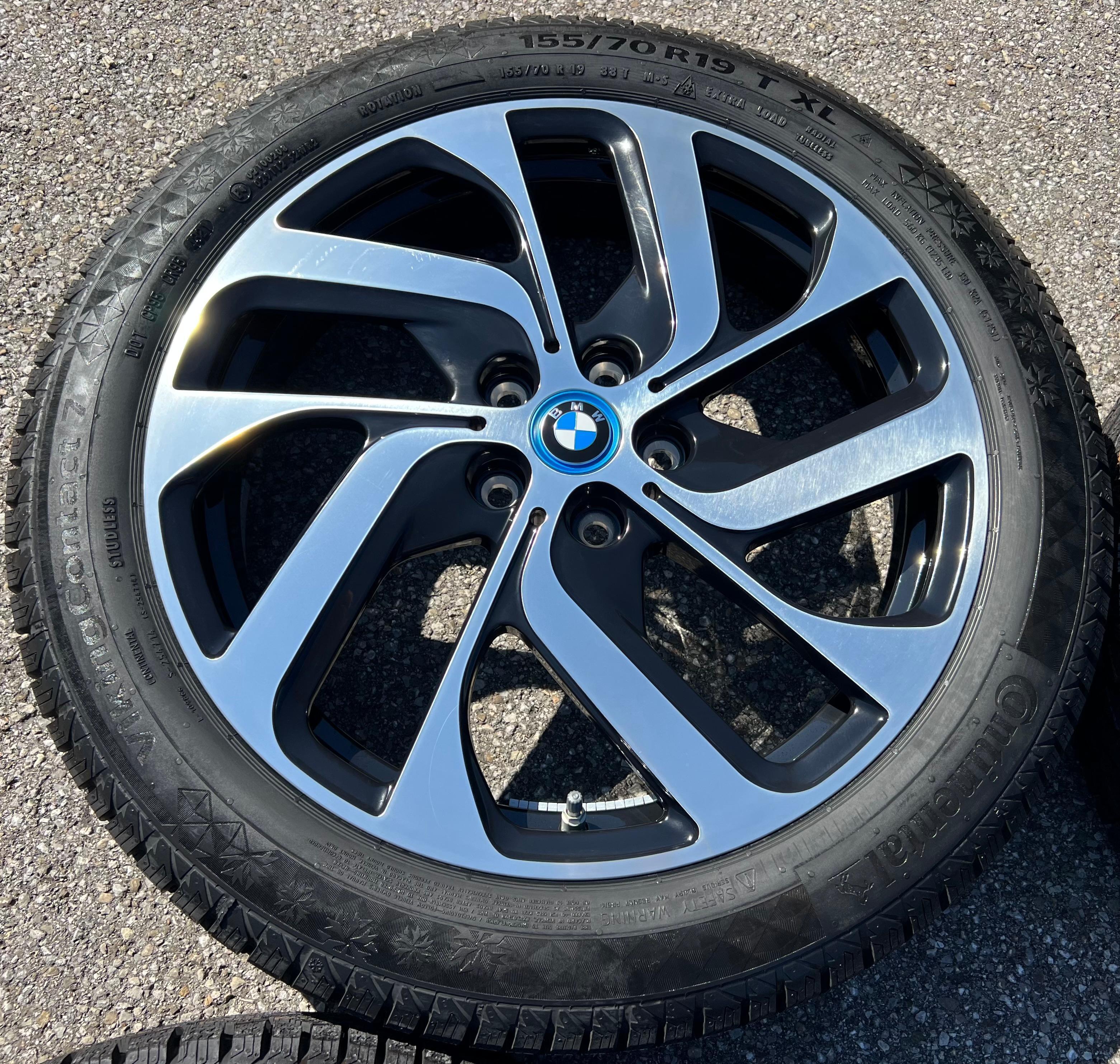4 Original 19" Alu Winterräder BMW i3 i3s 155/70R19 88T Continental 6856894 Styling 428 NEU RDKS