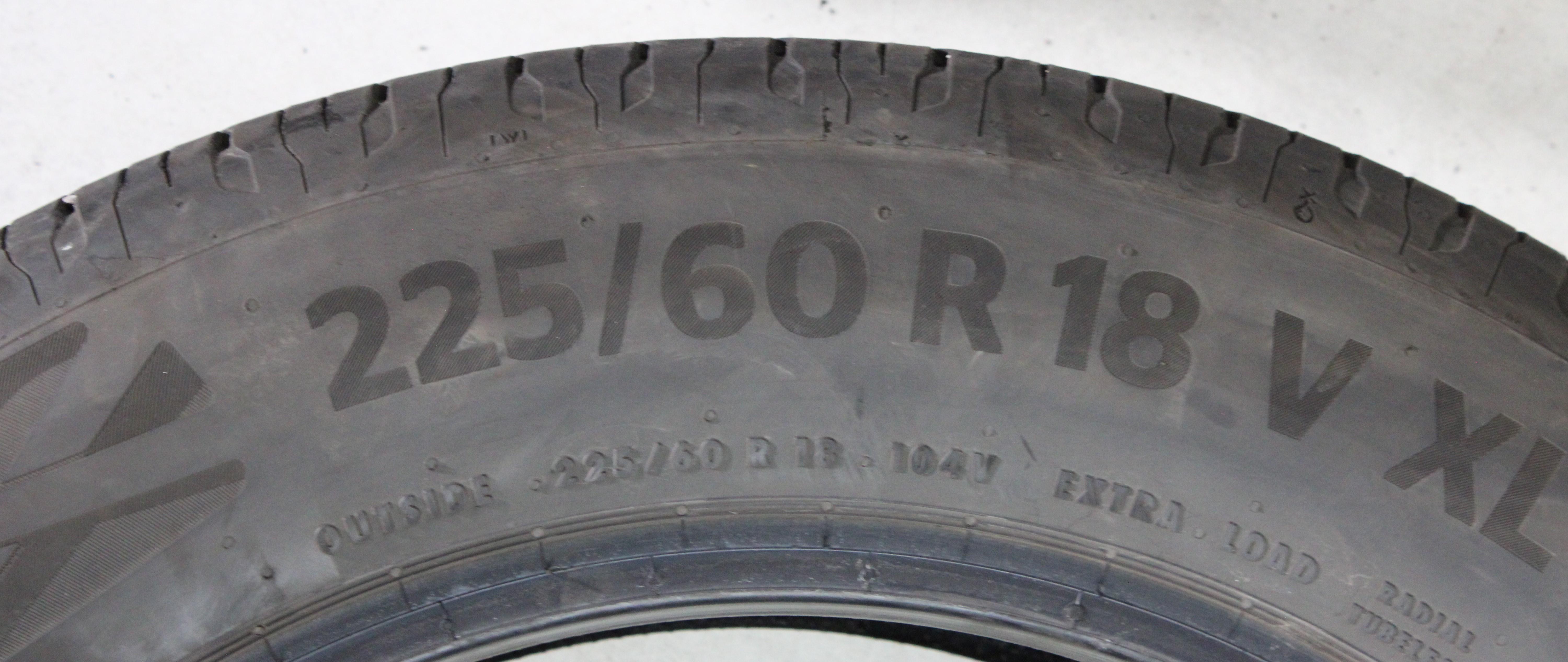 2 x 225/60R18 104V Sommerreifen Continental Eco Contact 6 5-5,5mm 2023 XL