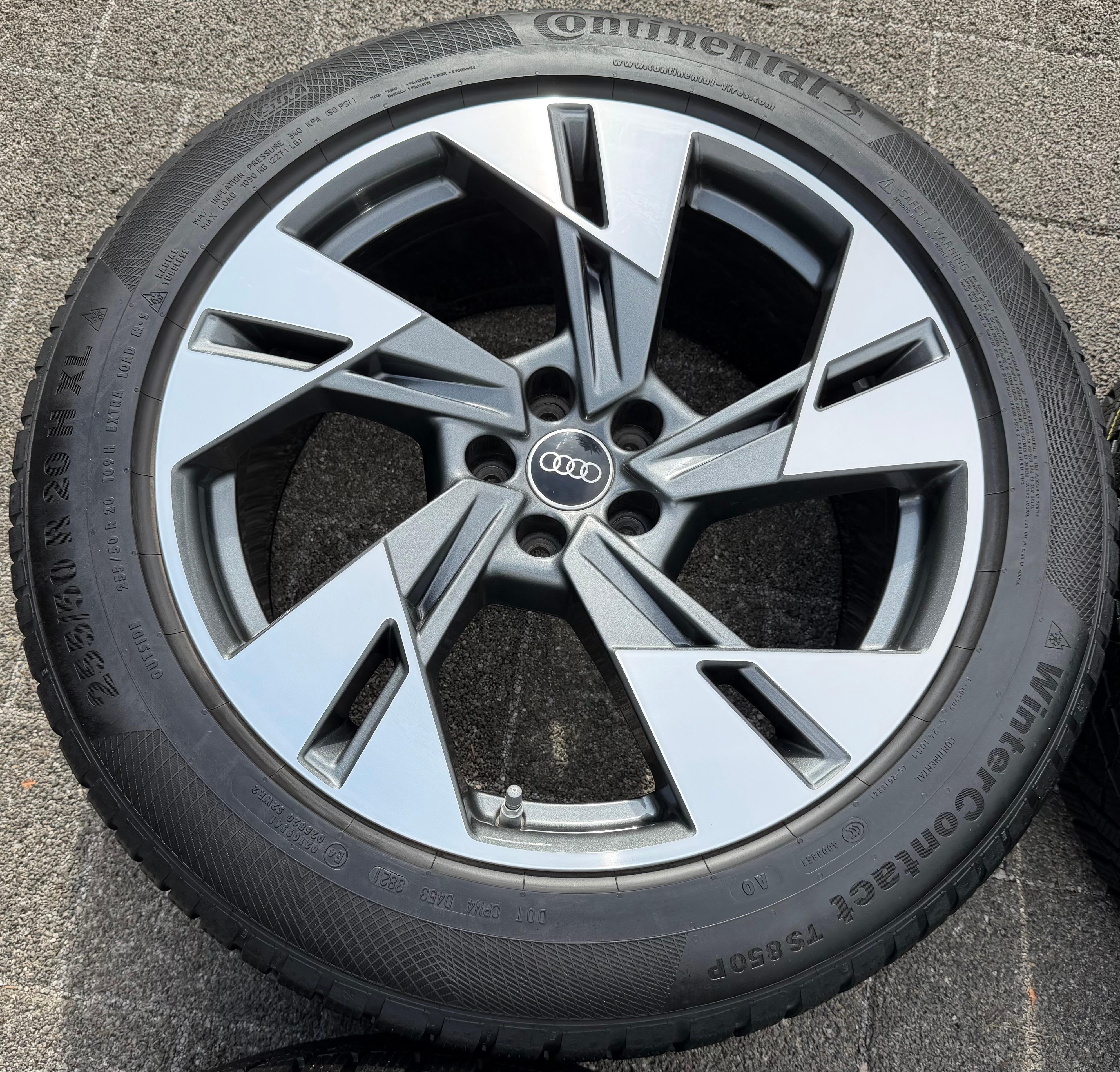 4 ORIGINAL 20" ALU WINTERRÄDER AUDI E-TRON Q8 ETRON 4KE601025T 255/50R20 109H