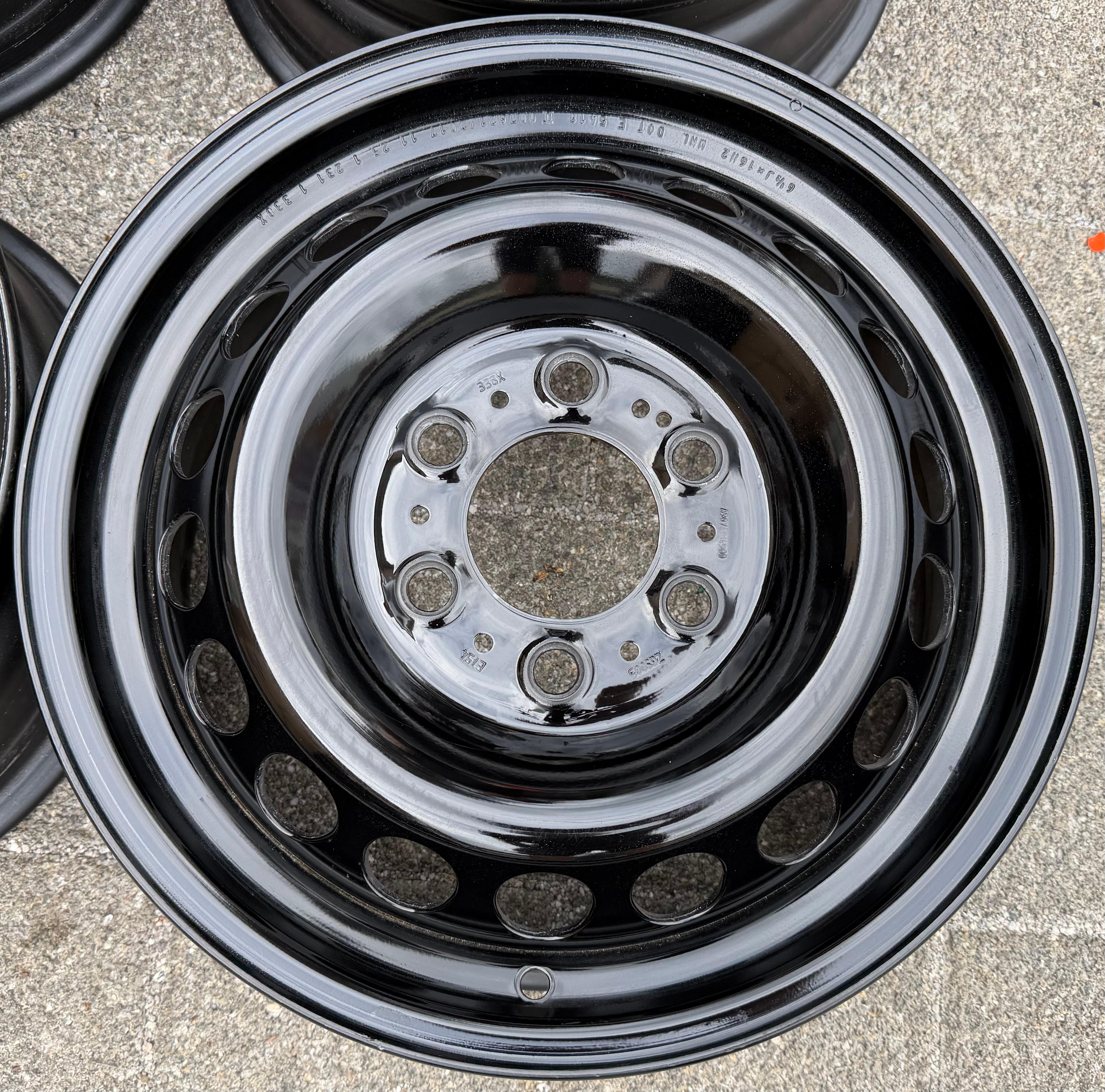 4 ORIGINAL 16" STAHLFELGEN MERCEDES SPRINTER W907 W910 6,5x16 ET54 A9074014800