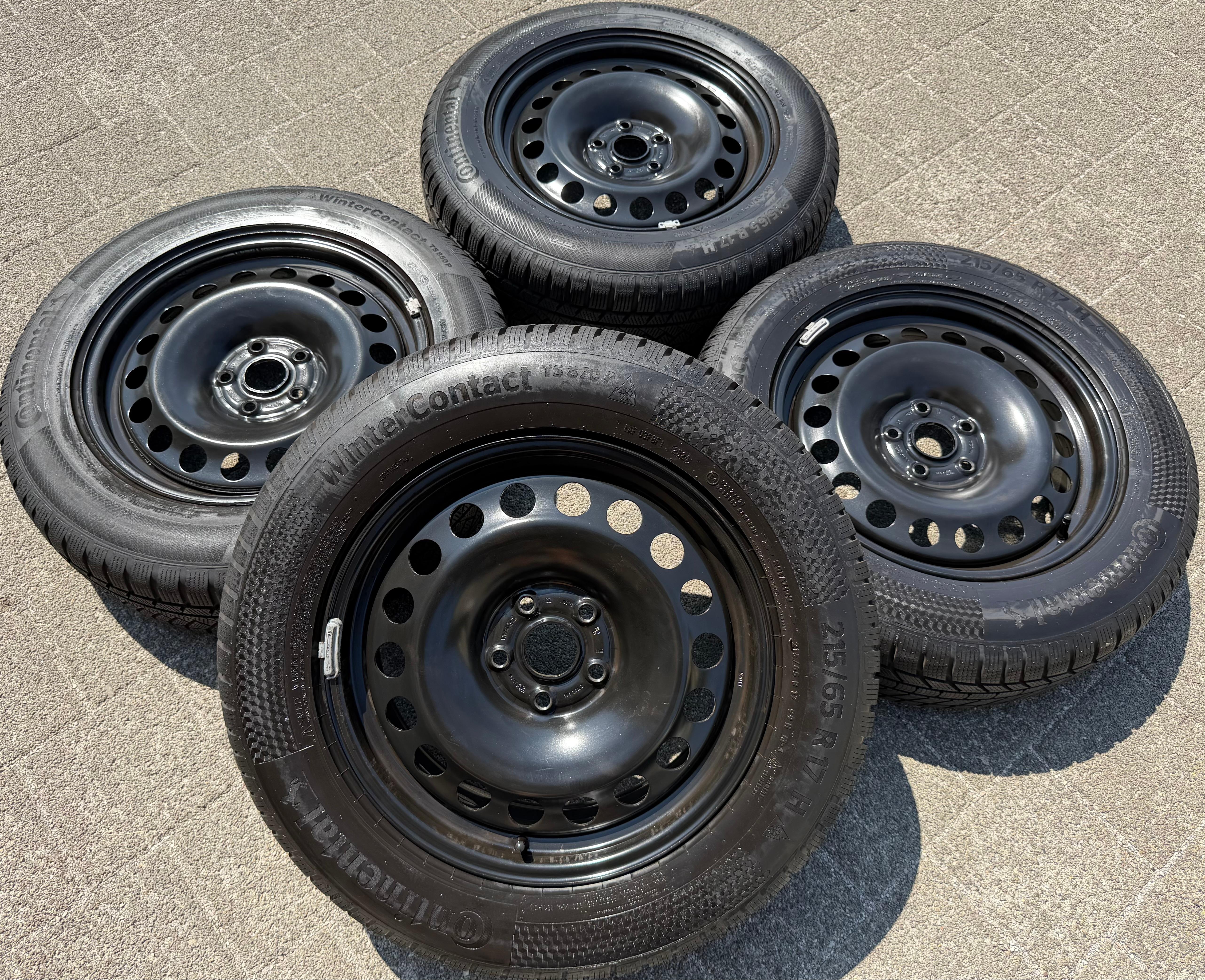 4 Winterräder Audi Q3 F3 Seat Tarraco Skoda Kodiaq VW Tiguan II 5NA 215/65R17 99H Continental