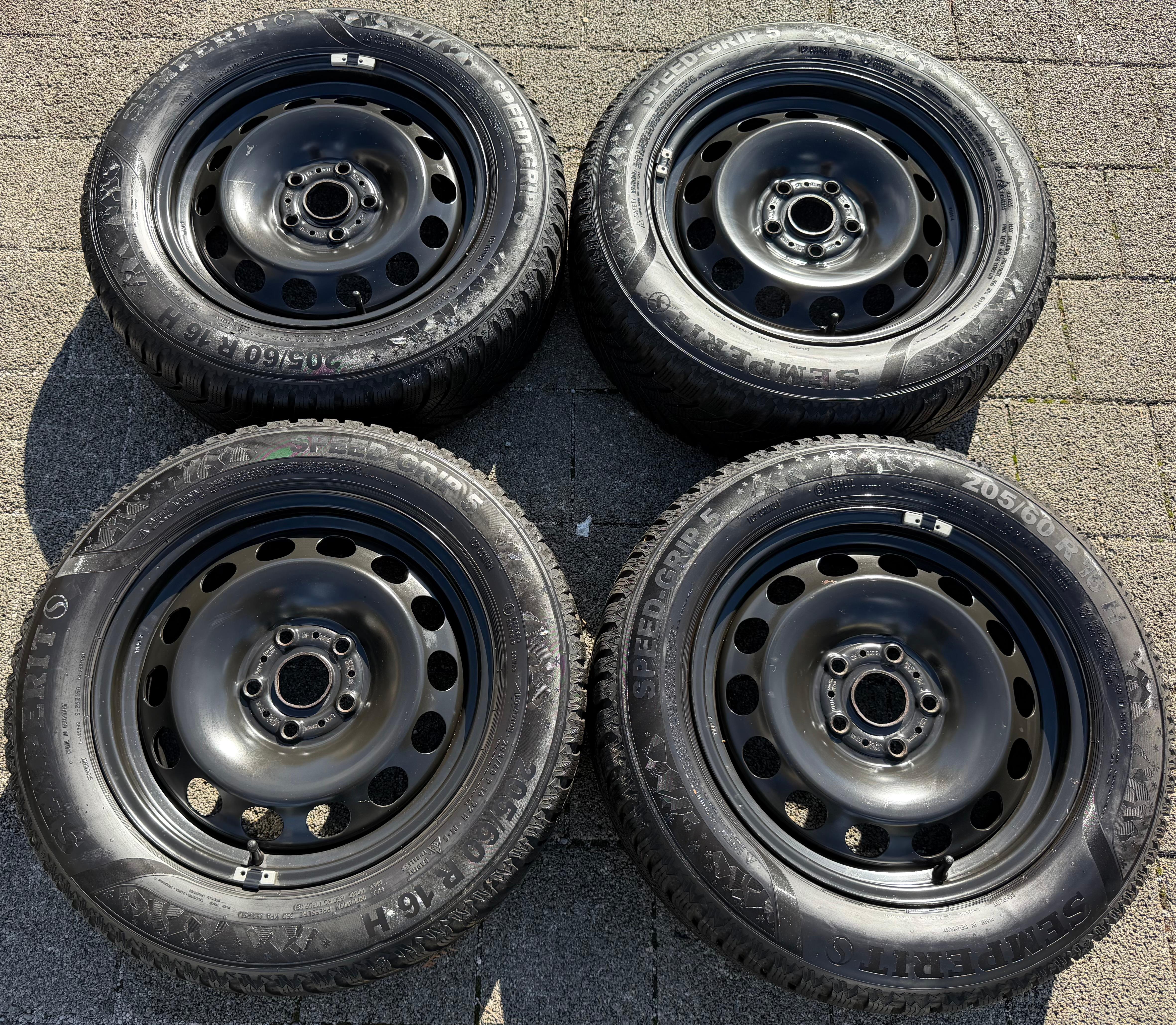 4 Winterräder Skoda Octavia IV 4 NX 205/60R16 96H 5Q0601027BQ Semperit