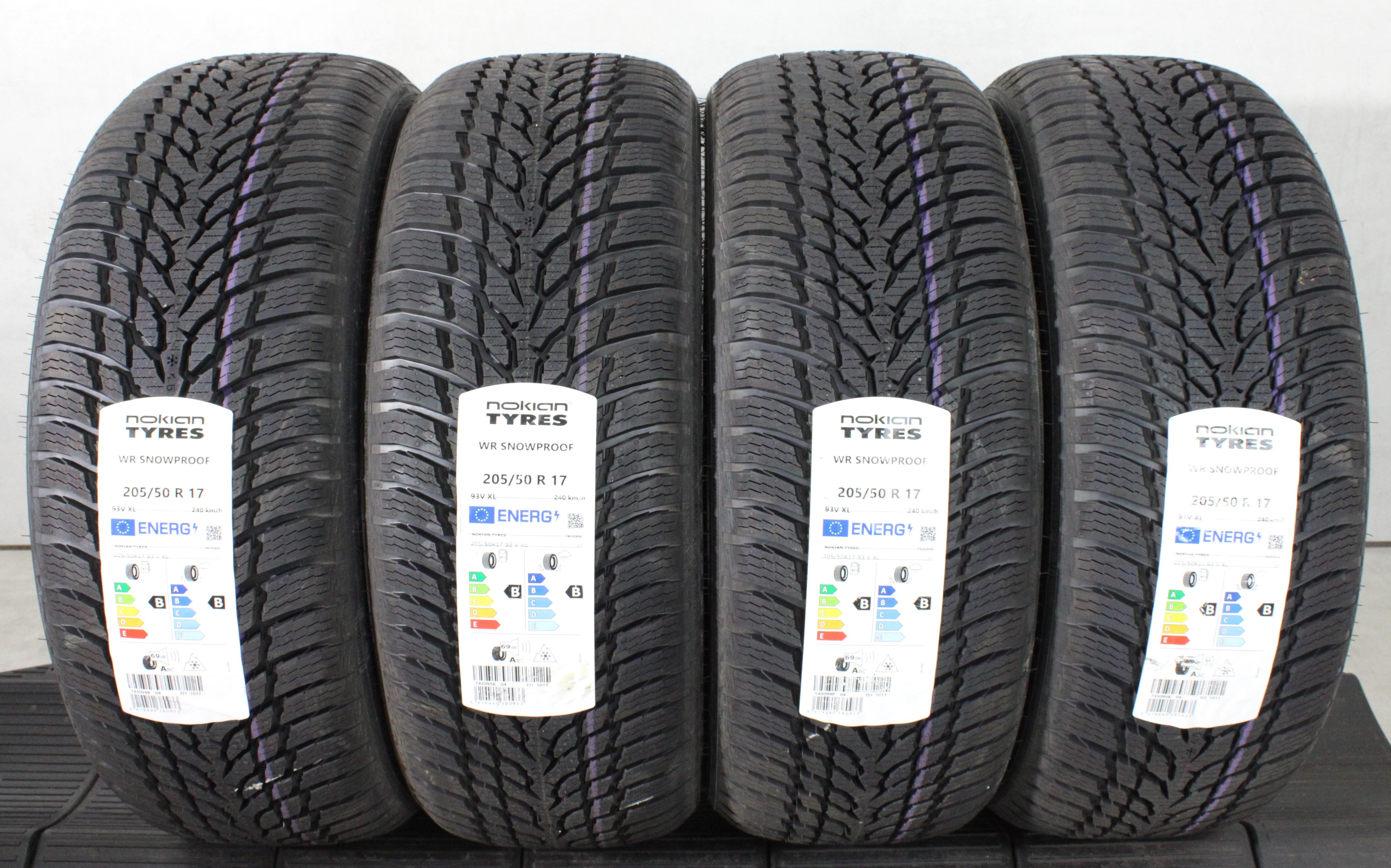 4 x 205/50R17 93V Winterreifen Nokian WR Snowproof 2022 XL NEU