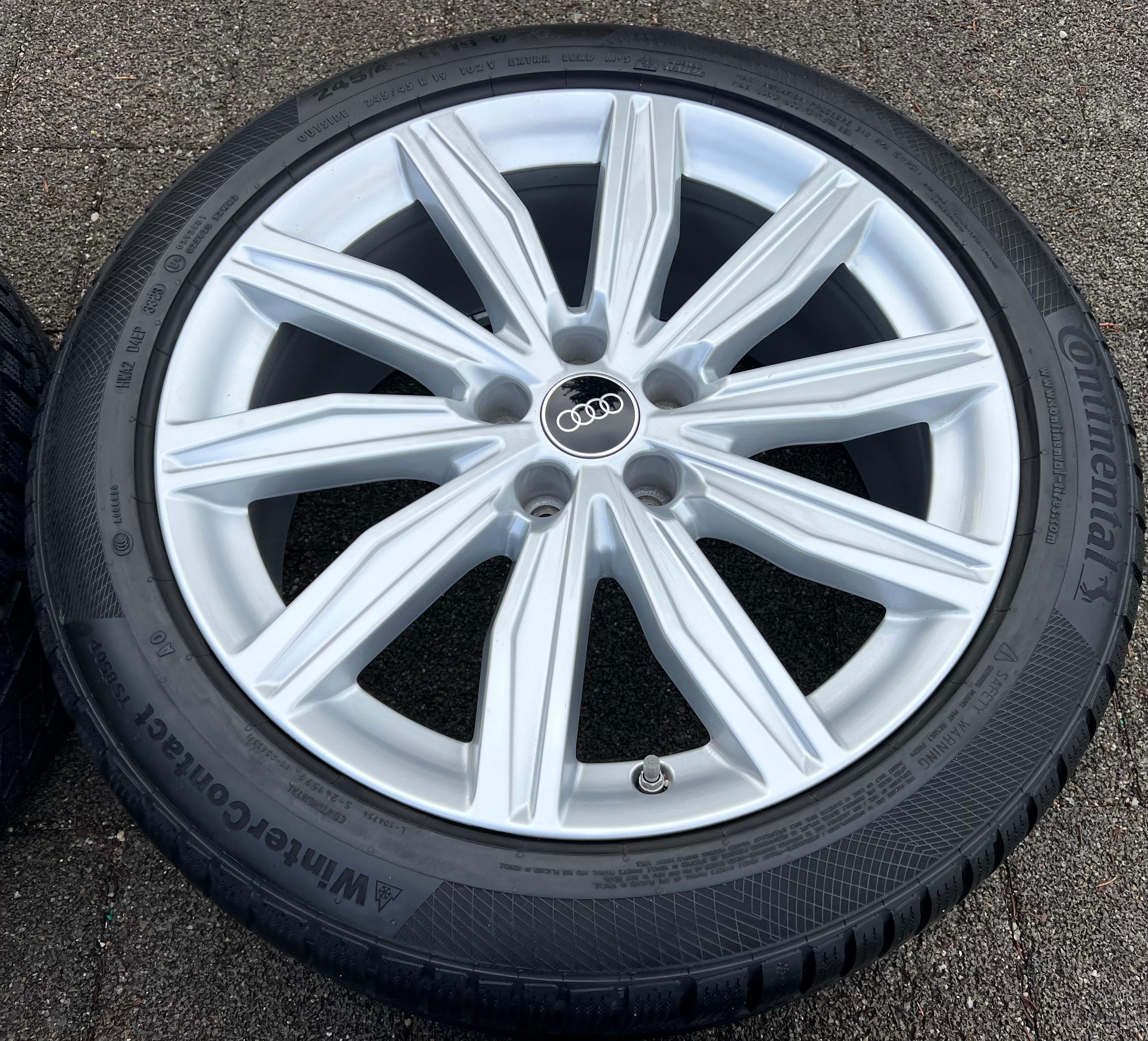 4 ORIGINAL 19" ALU WINTERRÄDER AUDI A6 S6 C8 4K 4K0601025M 245/45R19 102V RDKS FREIHAUS